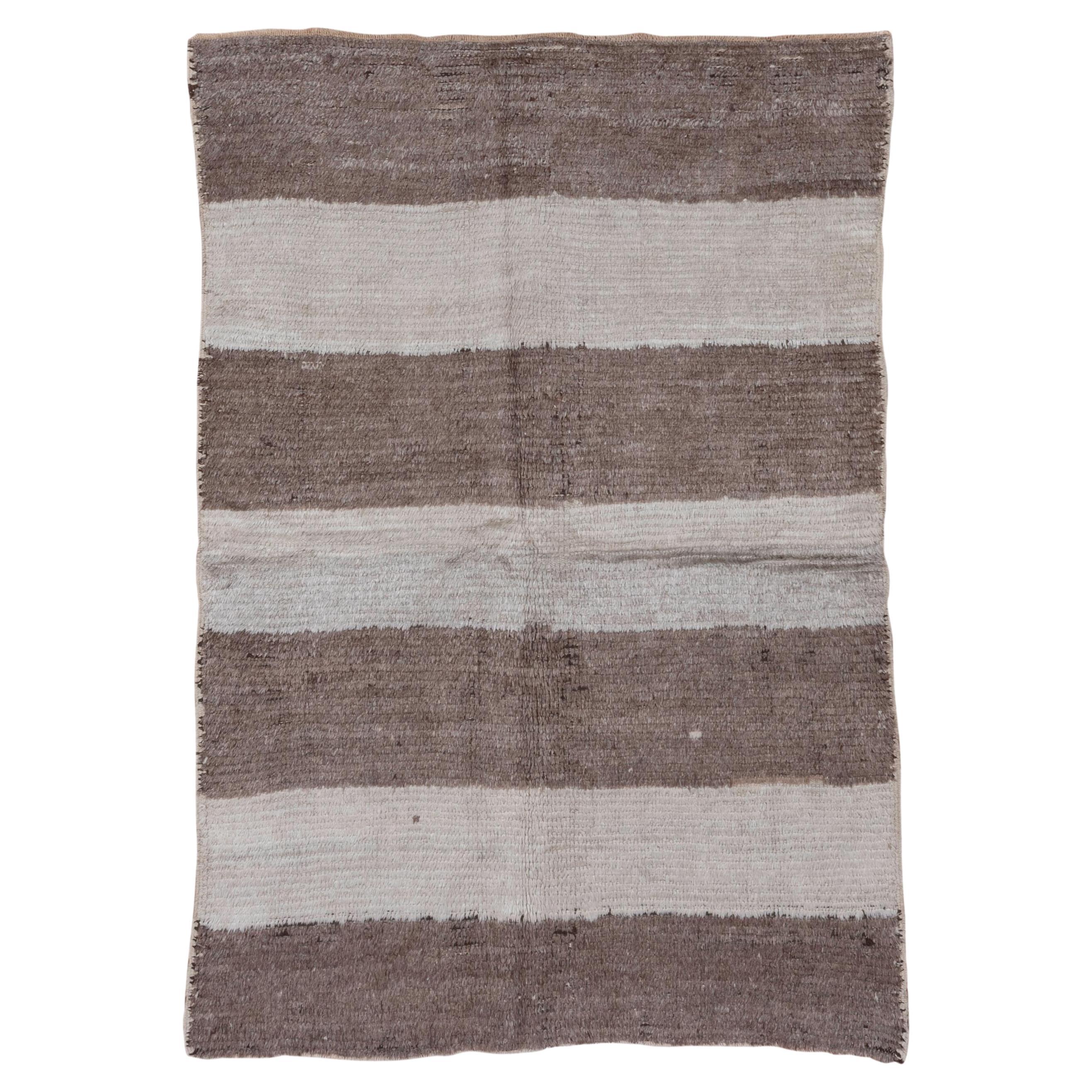 Tulu Collection - Contemporary Grey Black Stripes For Sale