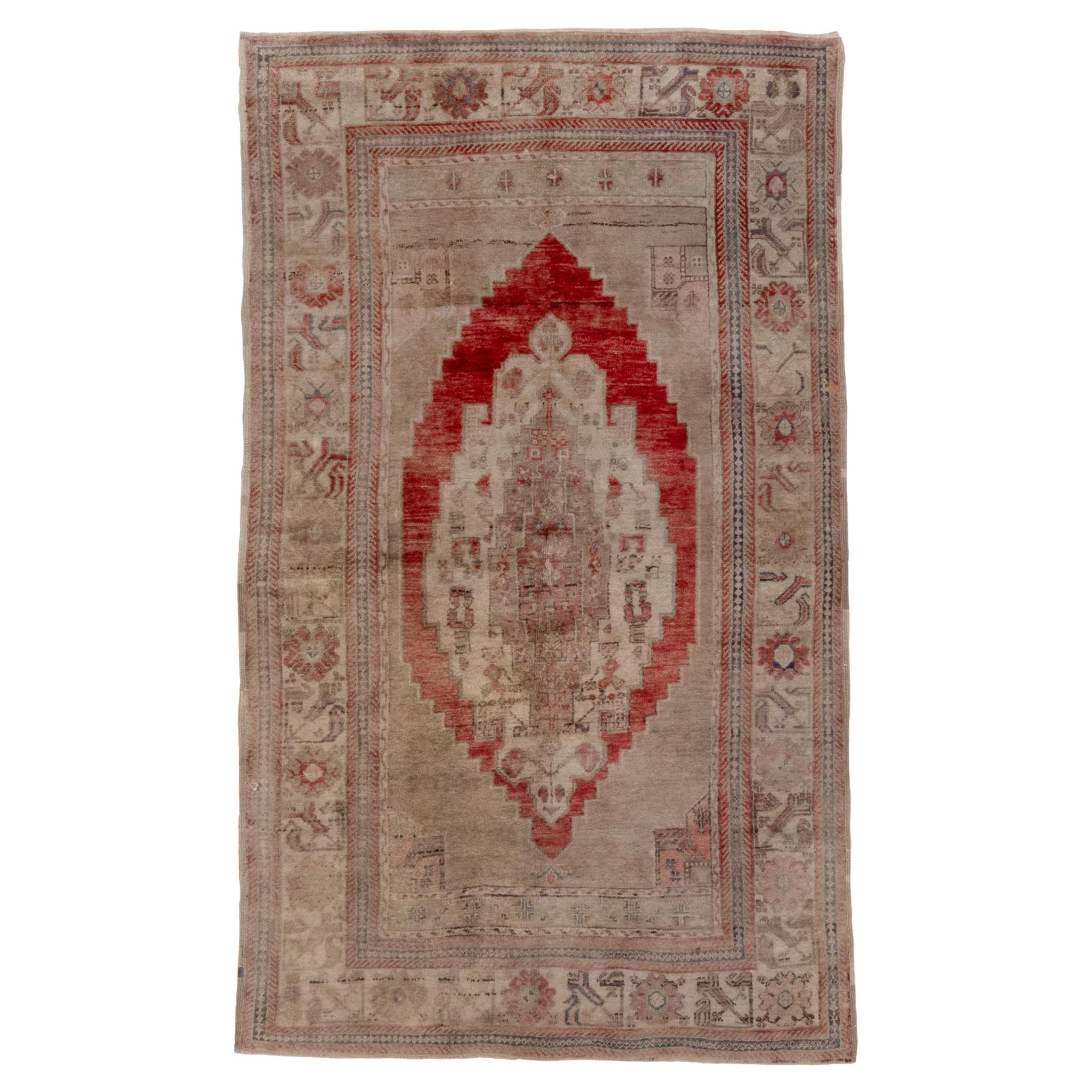 Antique Turkish Rug 1950s For Sale