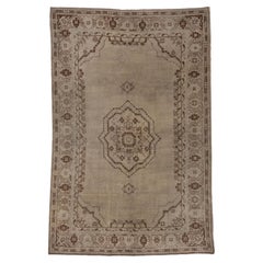 Retro Turkish Oushak Rug