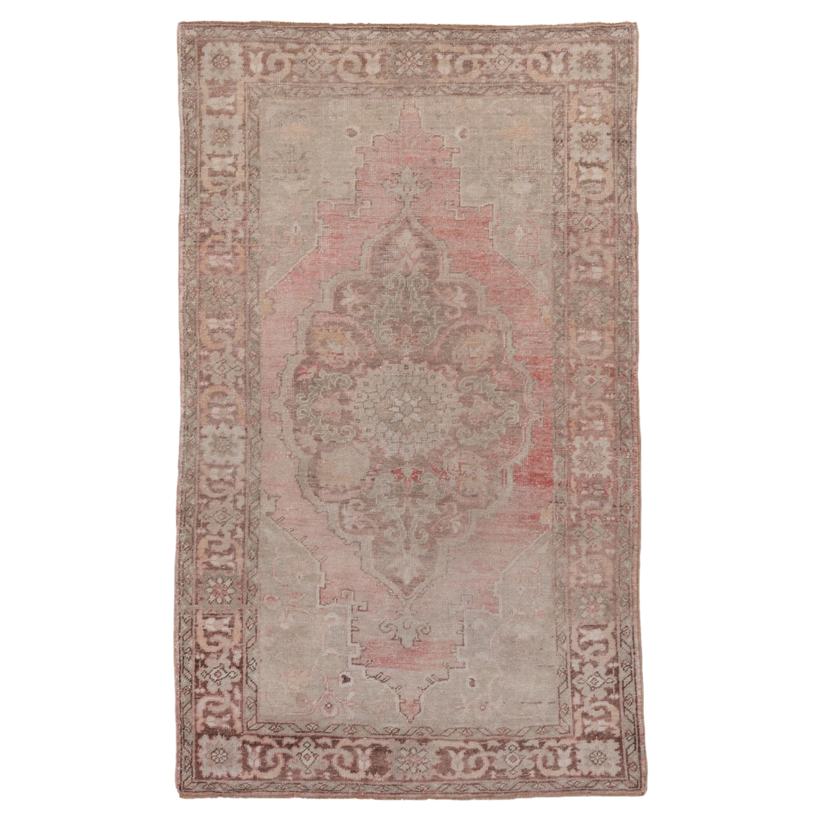 Antique Turkish Oushak Rug