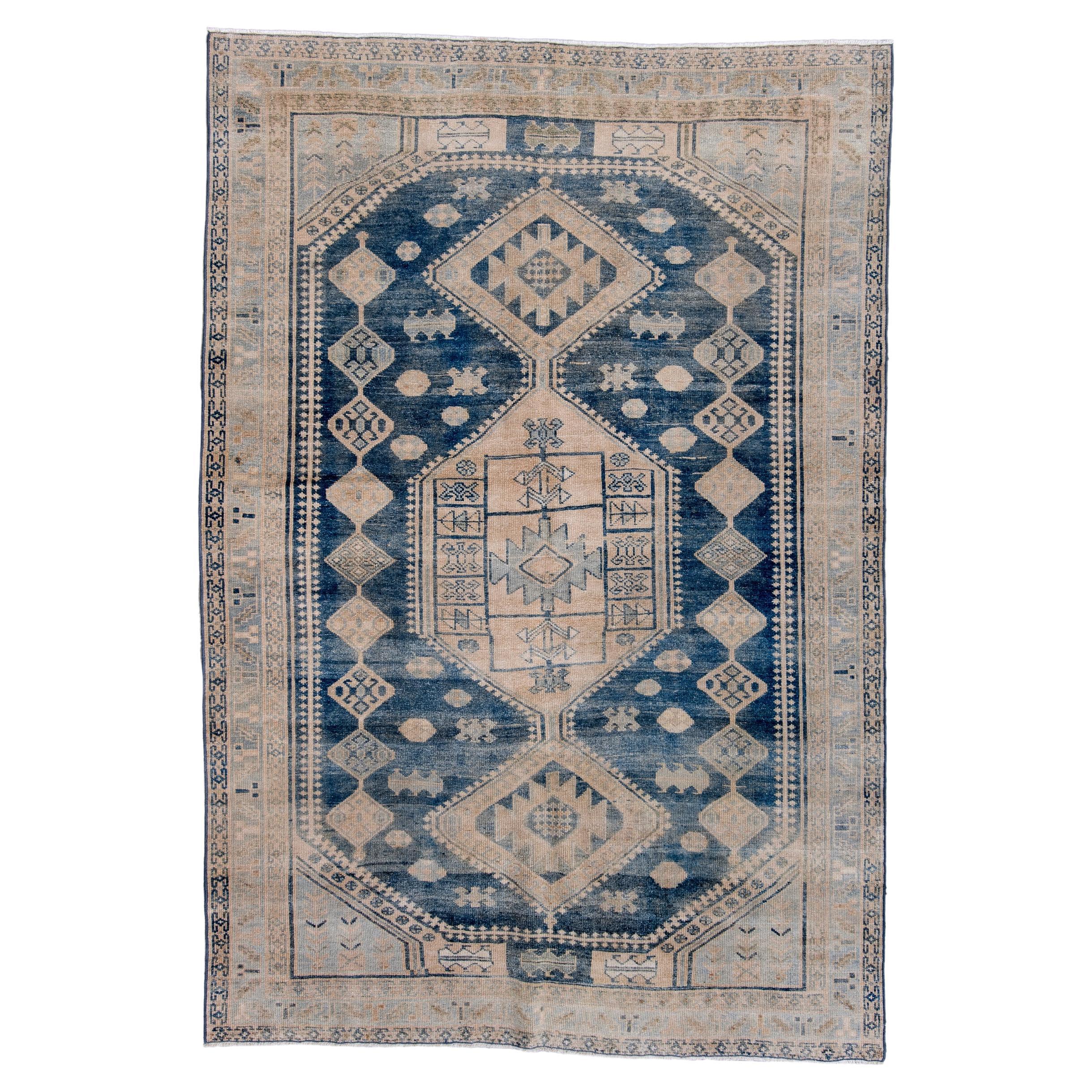 Antique Afshar - Geometric Weaving Design in Contemporary Feel For Sale