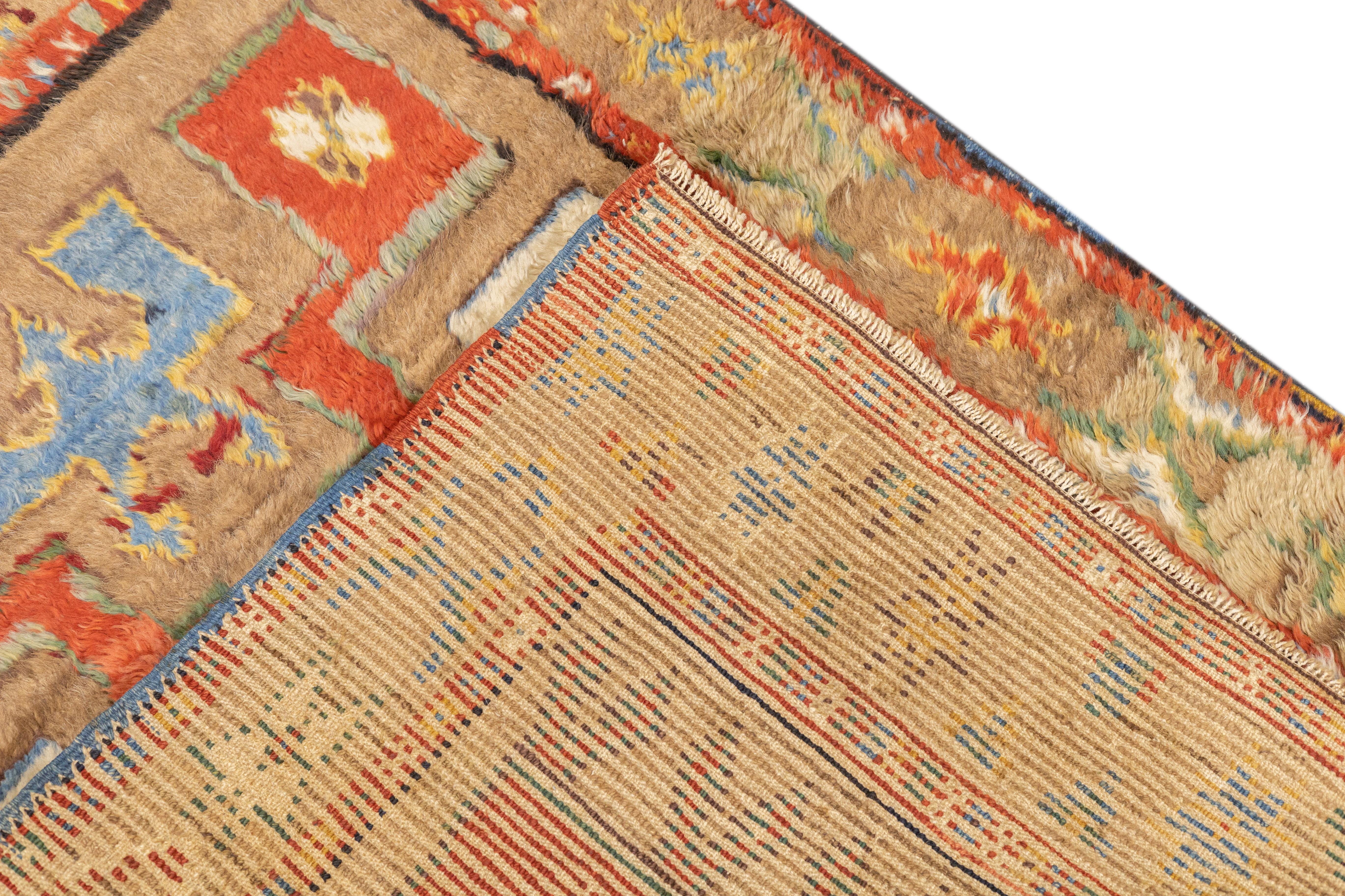 Antique Turkish Rug 3'6'' x 4'11'' For Sale 5