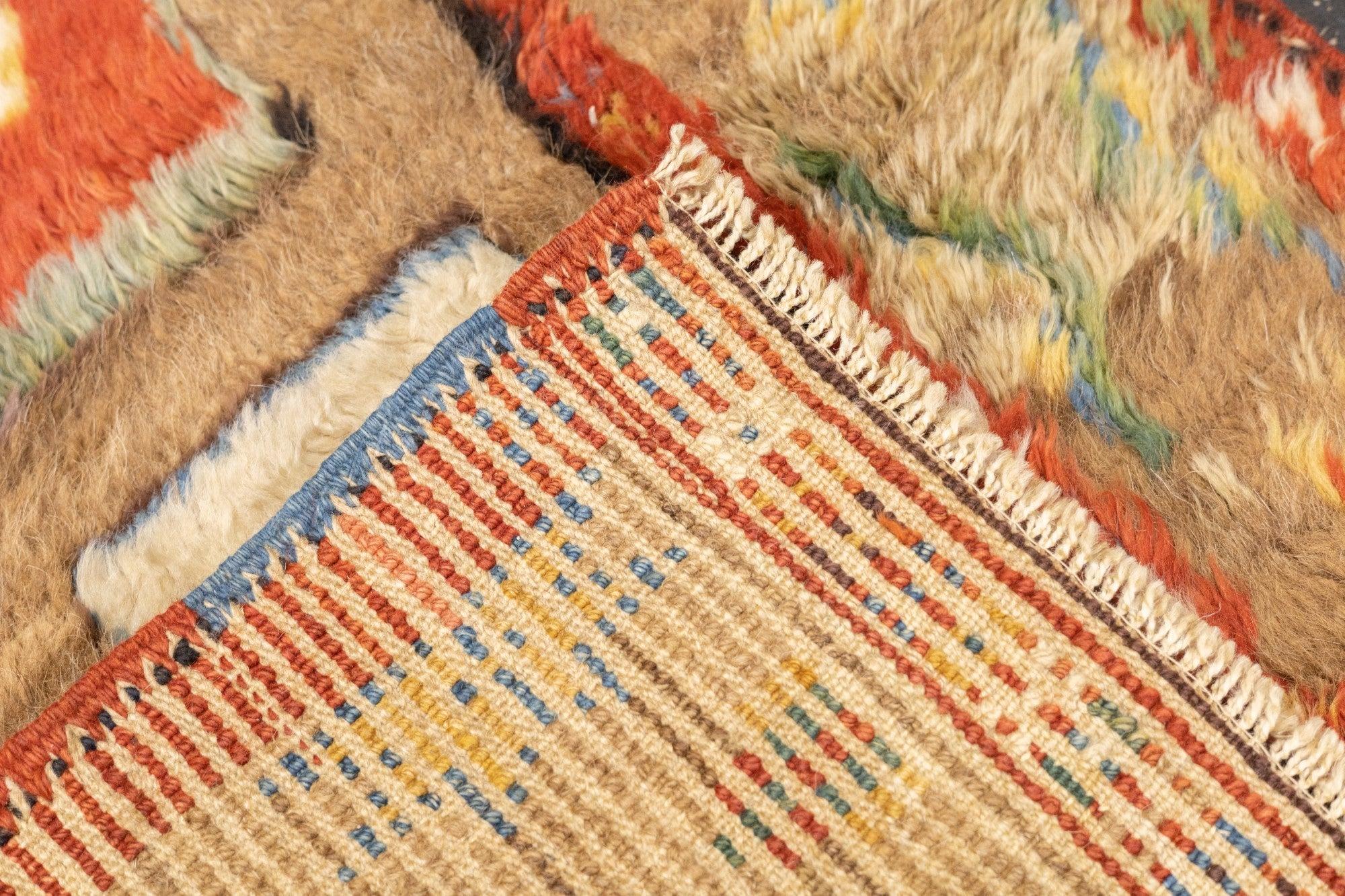 Antique Turkish Rug 3'6'' x 4'11'' For Sale 6