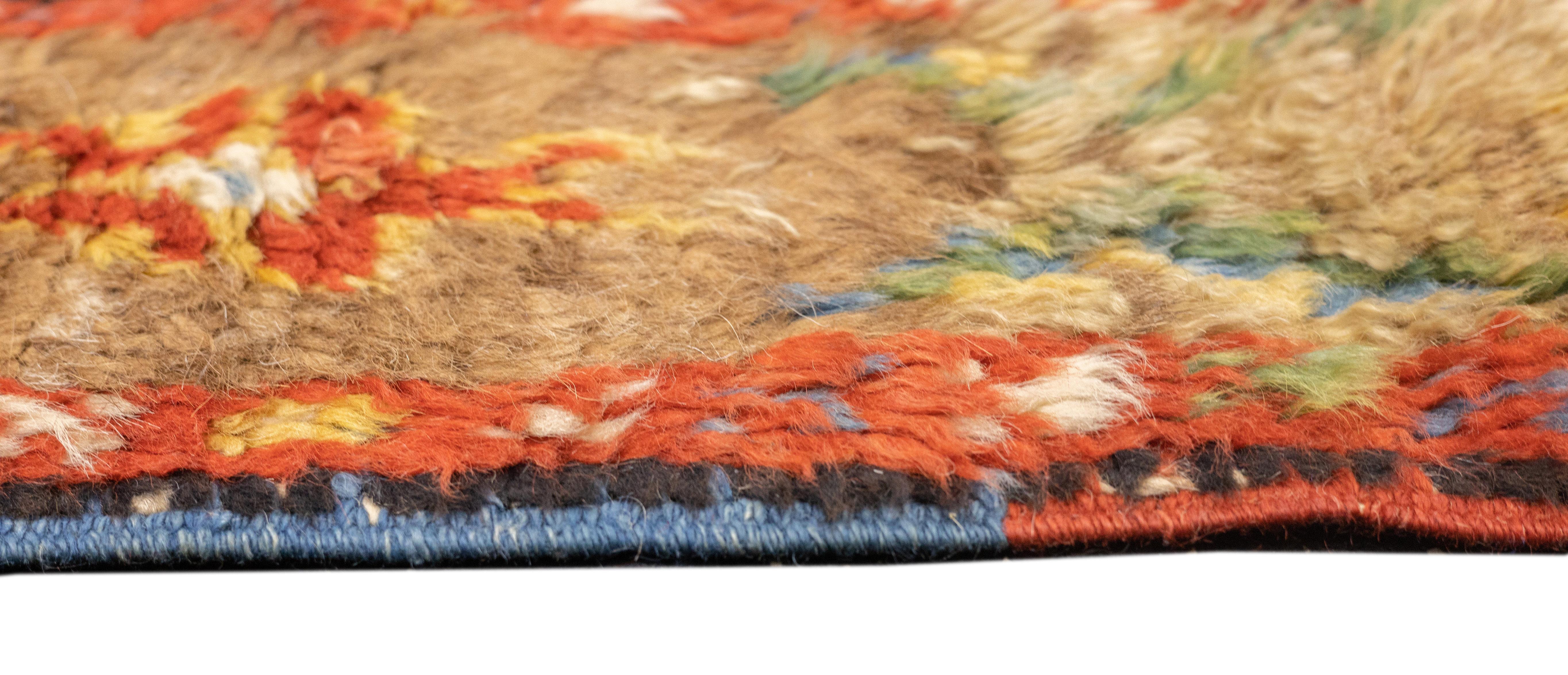 Wool Antique Turkish Rug 3'6'' x 4'11'' For Sale