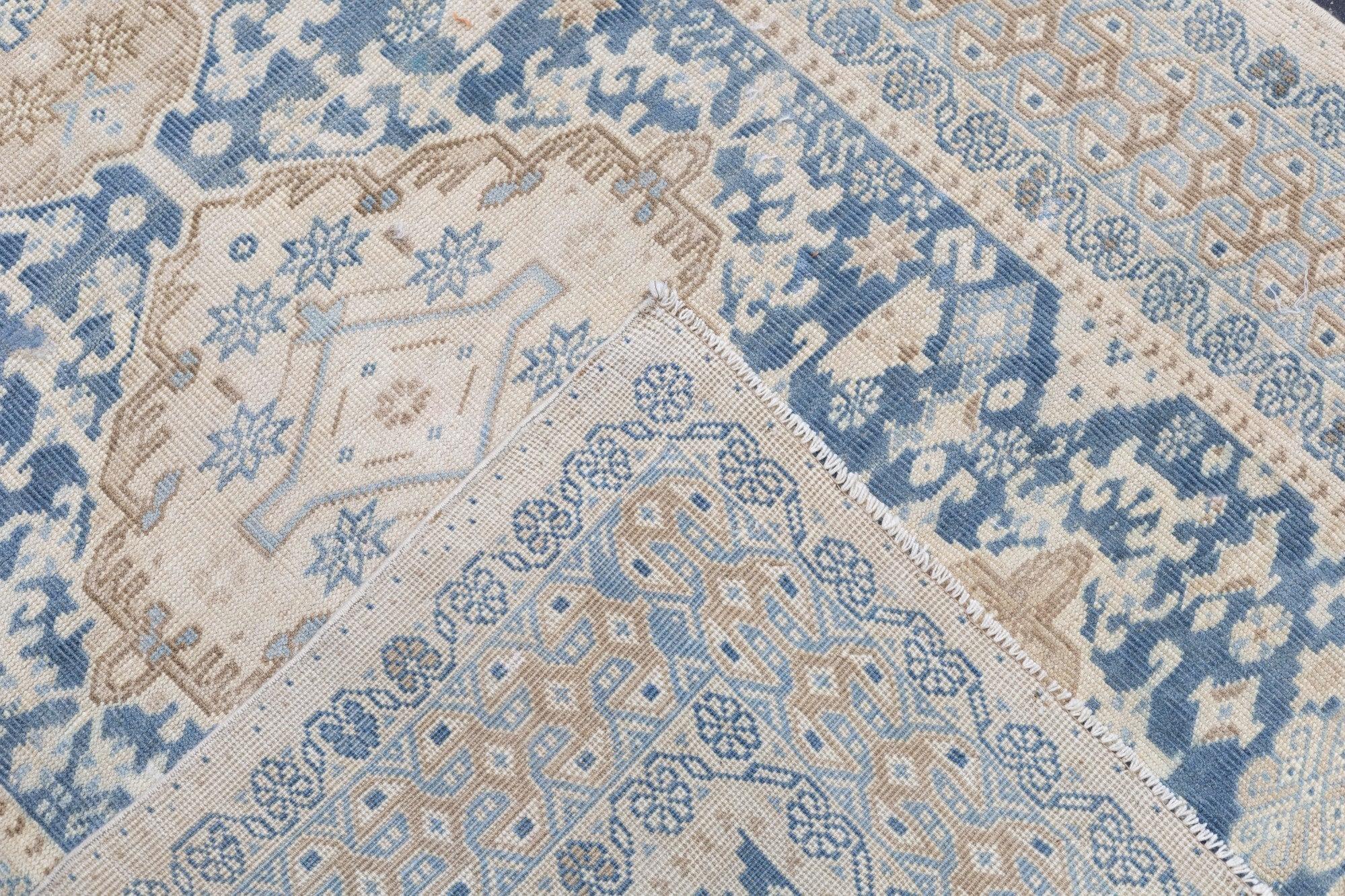 Antique Turkish Rug 3'7'' x 4'10'' For Sale 5