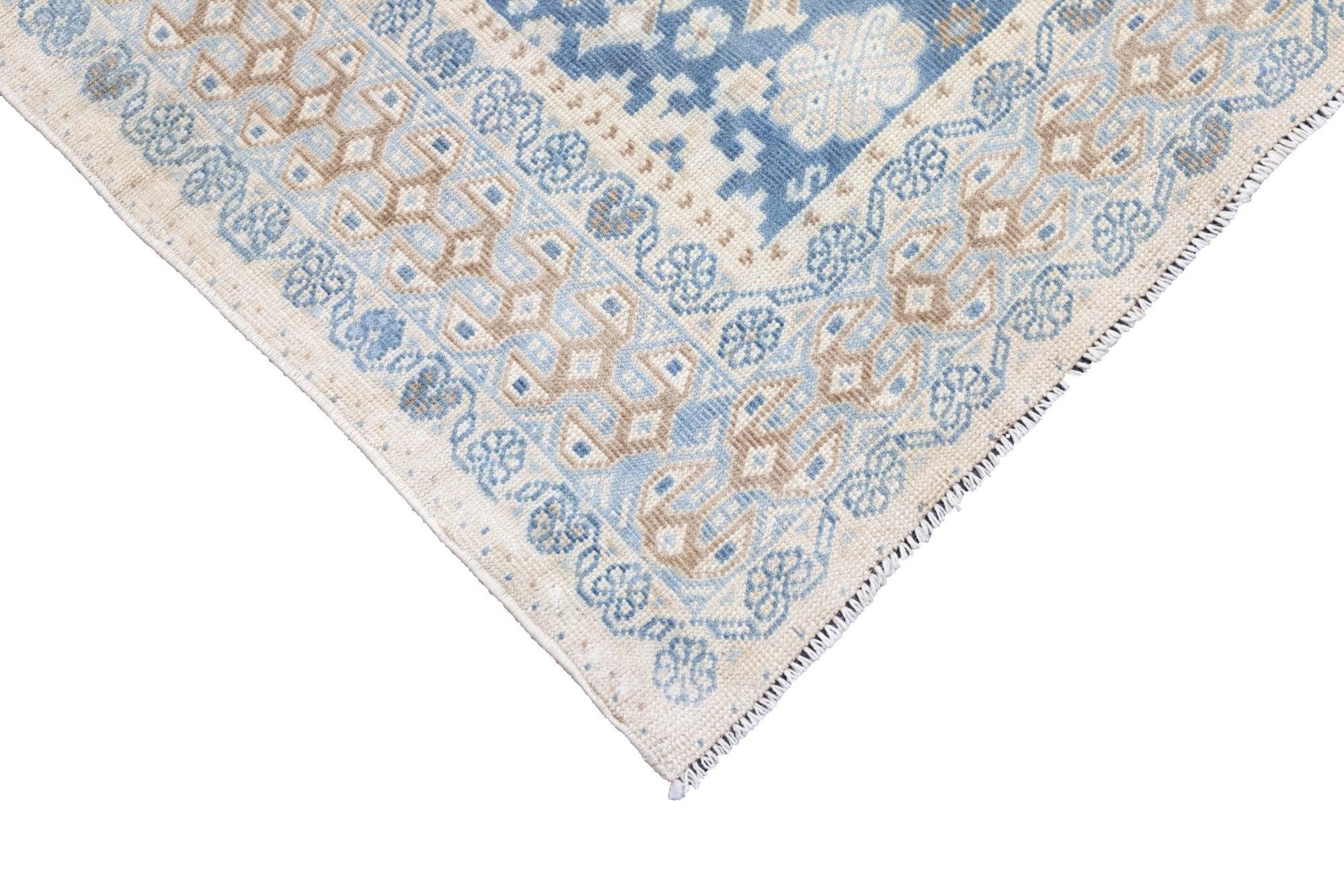 Hand-Knotted Antique Turkish Rug 3'7'' x 4'10'' For Sale