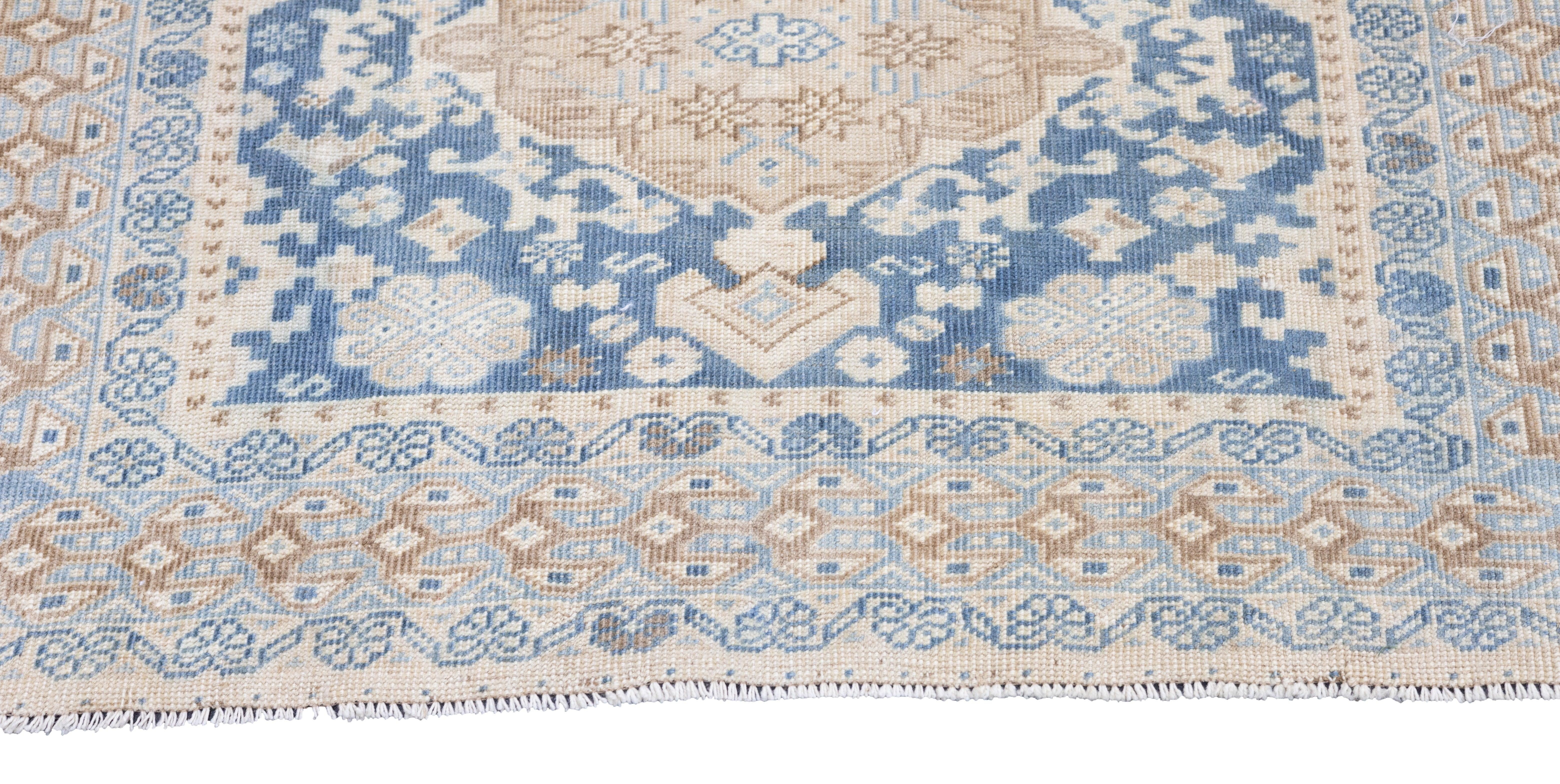 Antique Turkish Rug 3'7'' x 4'10'' In Good Condition For Sale In New York, NY
