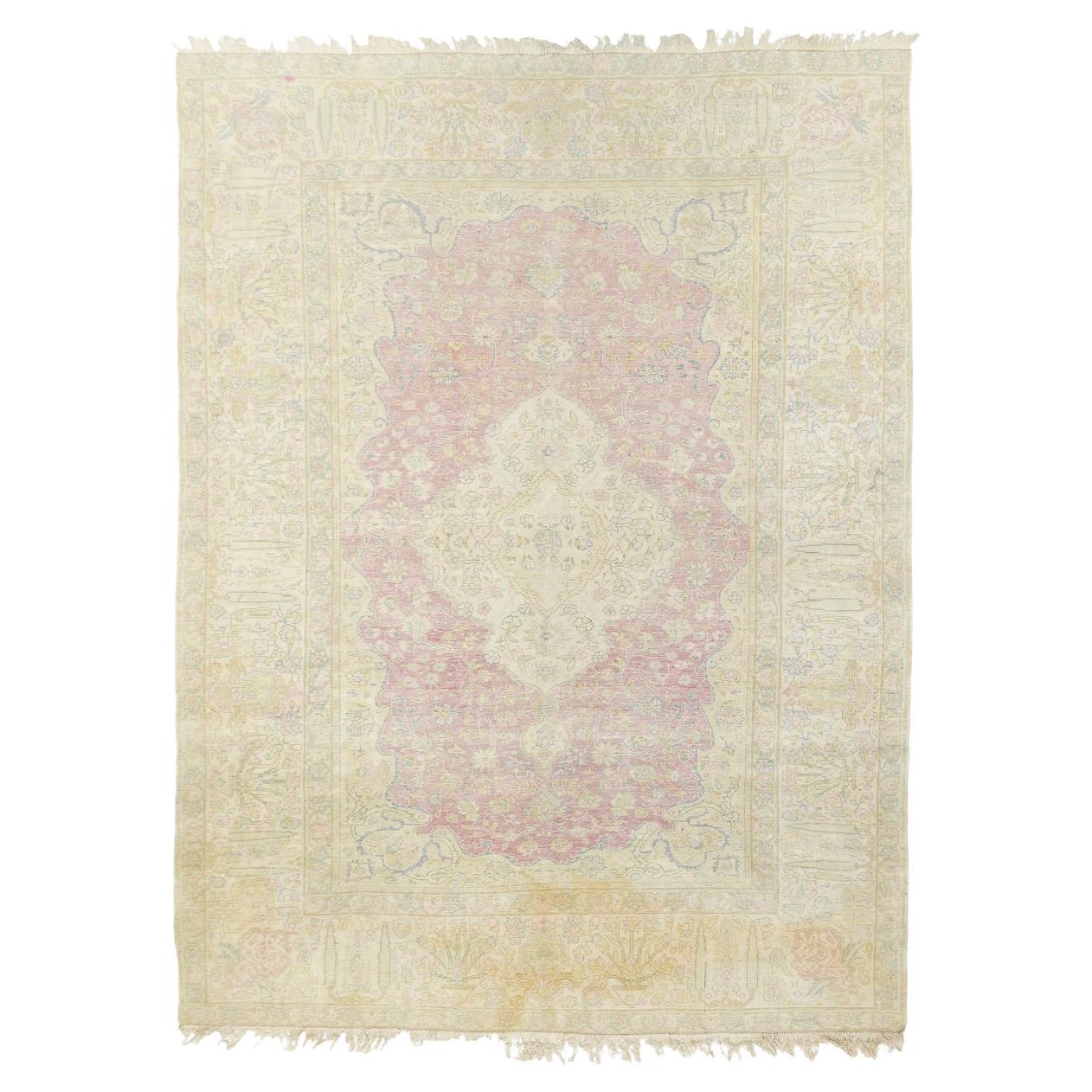 Antique Turkish Rug 4'0'' x 5'7''
