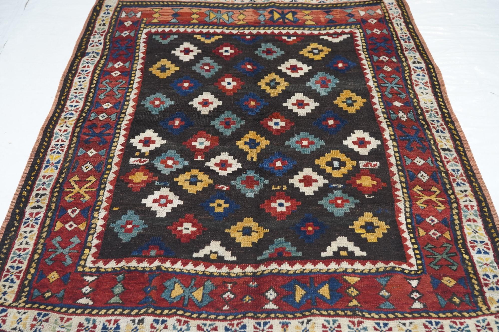 Antique Southern Caucasian Tribal Rug  For Sale 1