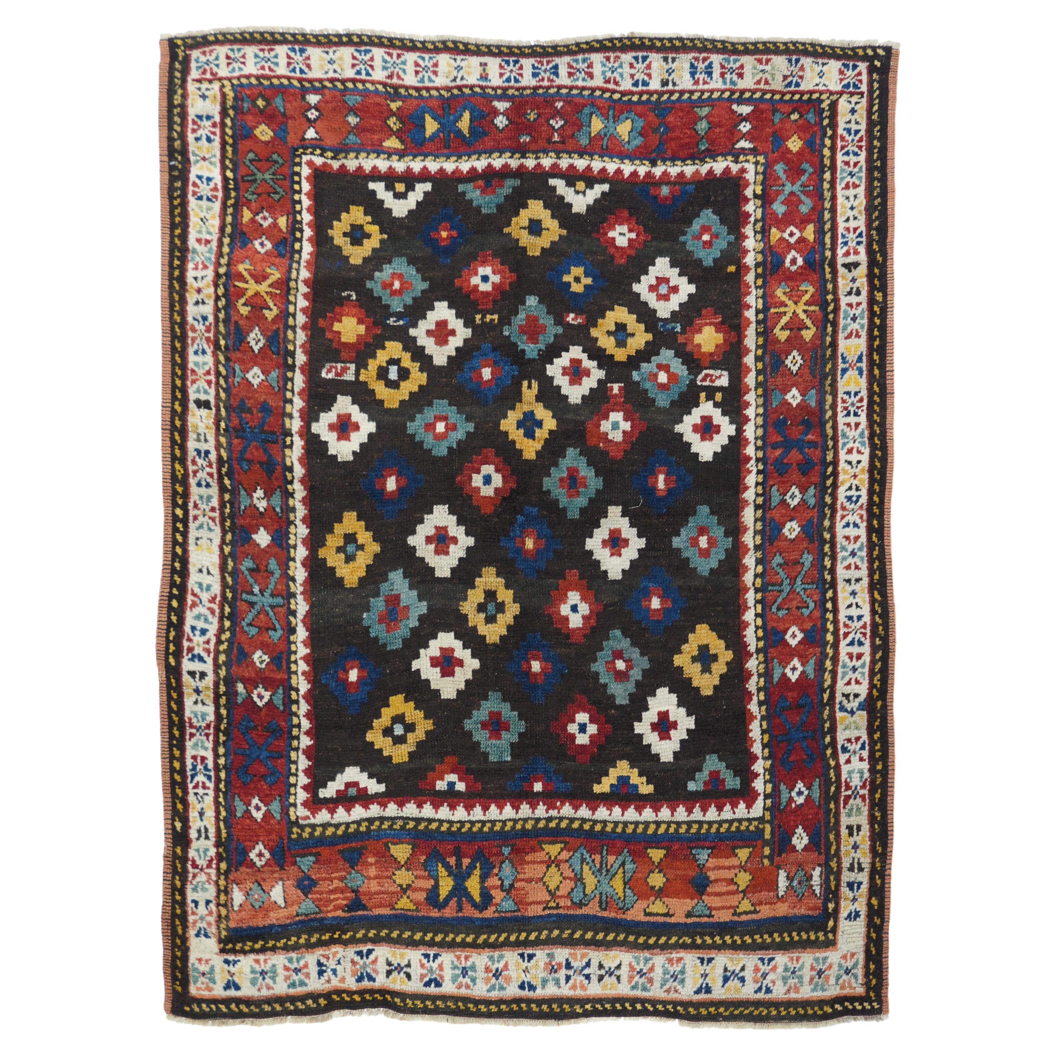 Antique Southern Caucasian Tribal Rug  For Sale