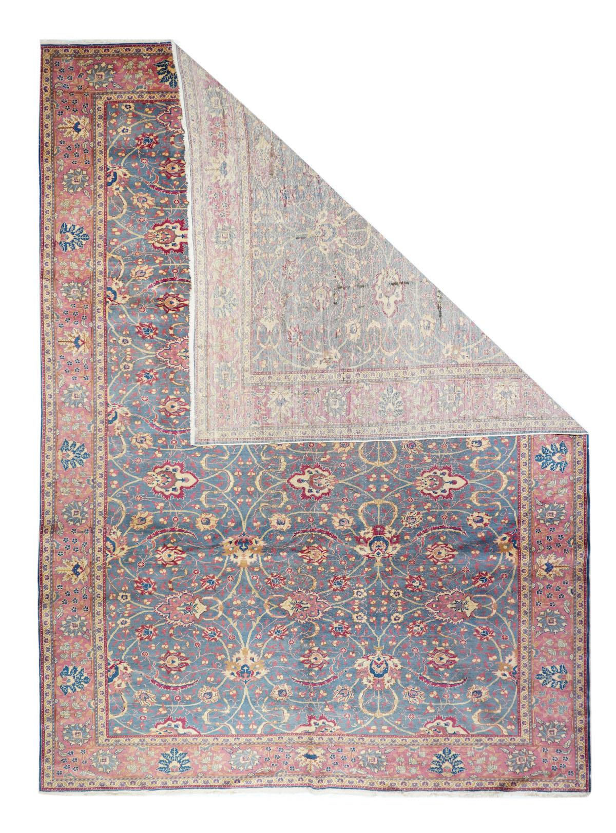 Antiker türkischer Teppich 8'9'' x 11'.