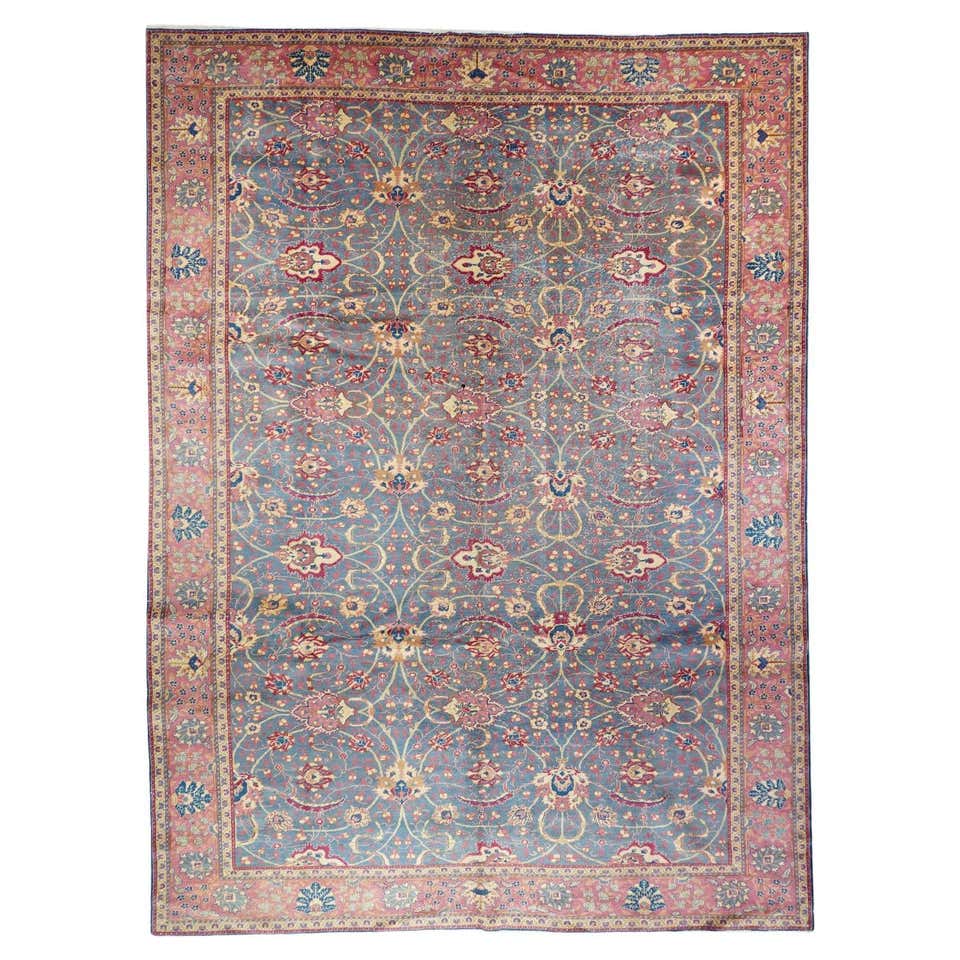 Antique Mahal Rug Oriental Handmade 8'9