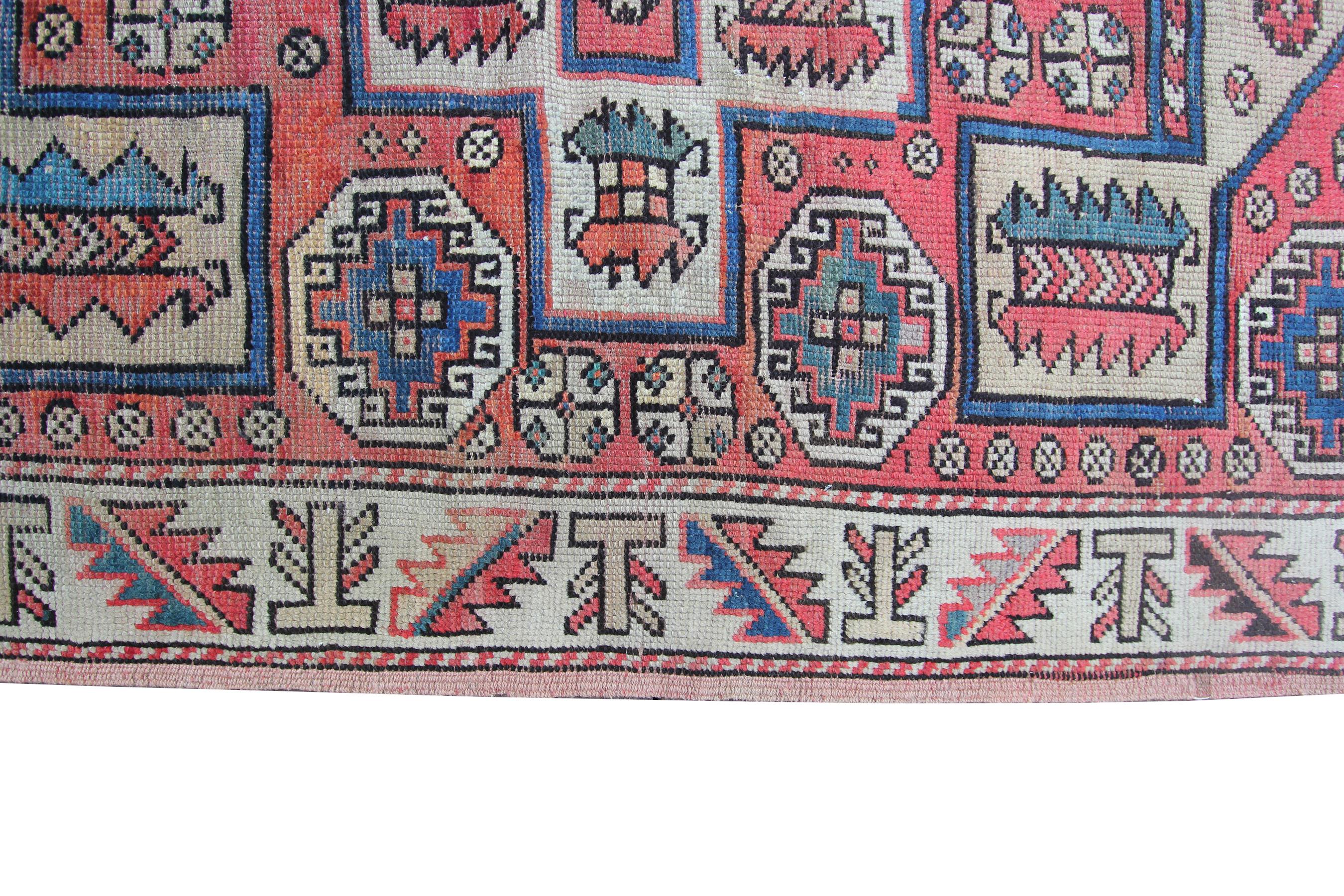 Antiker türkischer antiker Bergama-Teppich, antiker Kazak-Teppich, Sammler, 1890 im Angebot 1