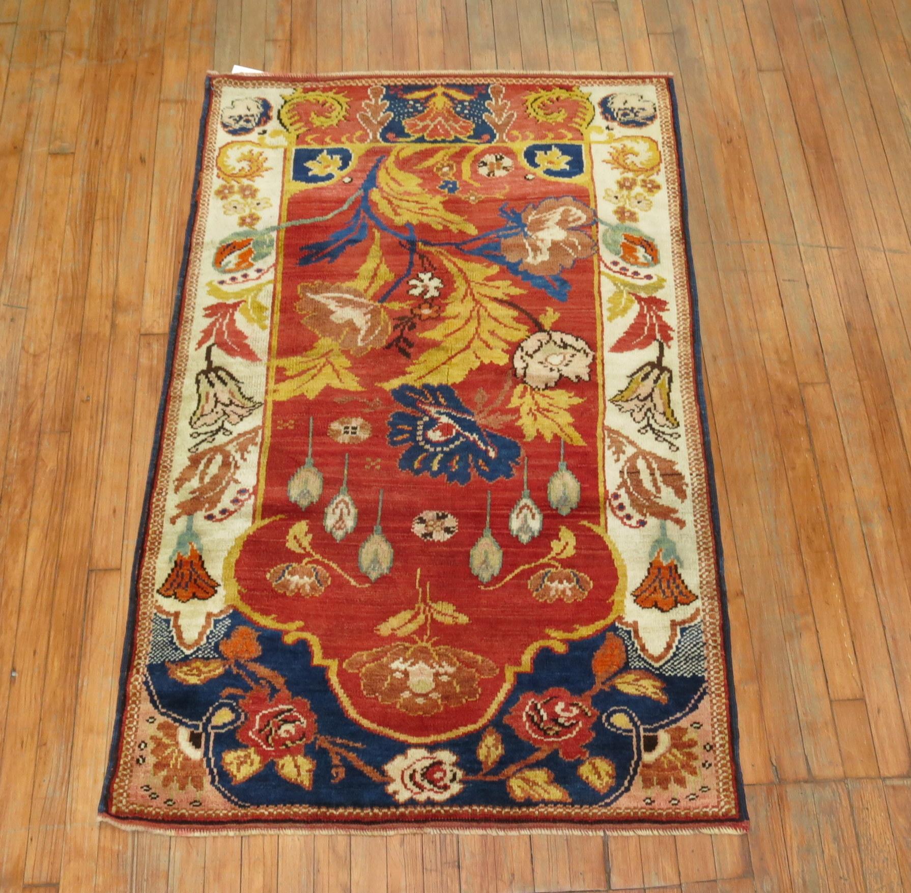 Hand-Woven Gorgeous Antique Turkish Rug For Sale