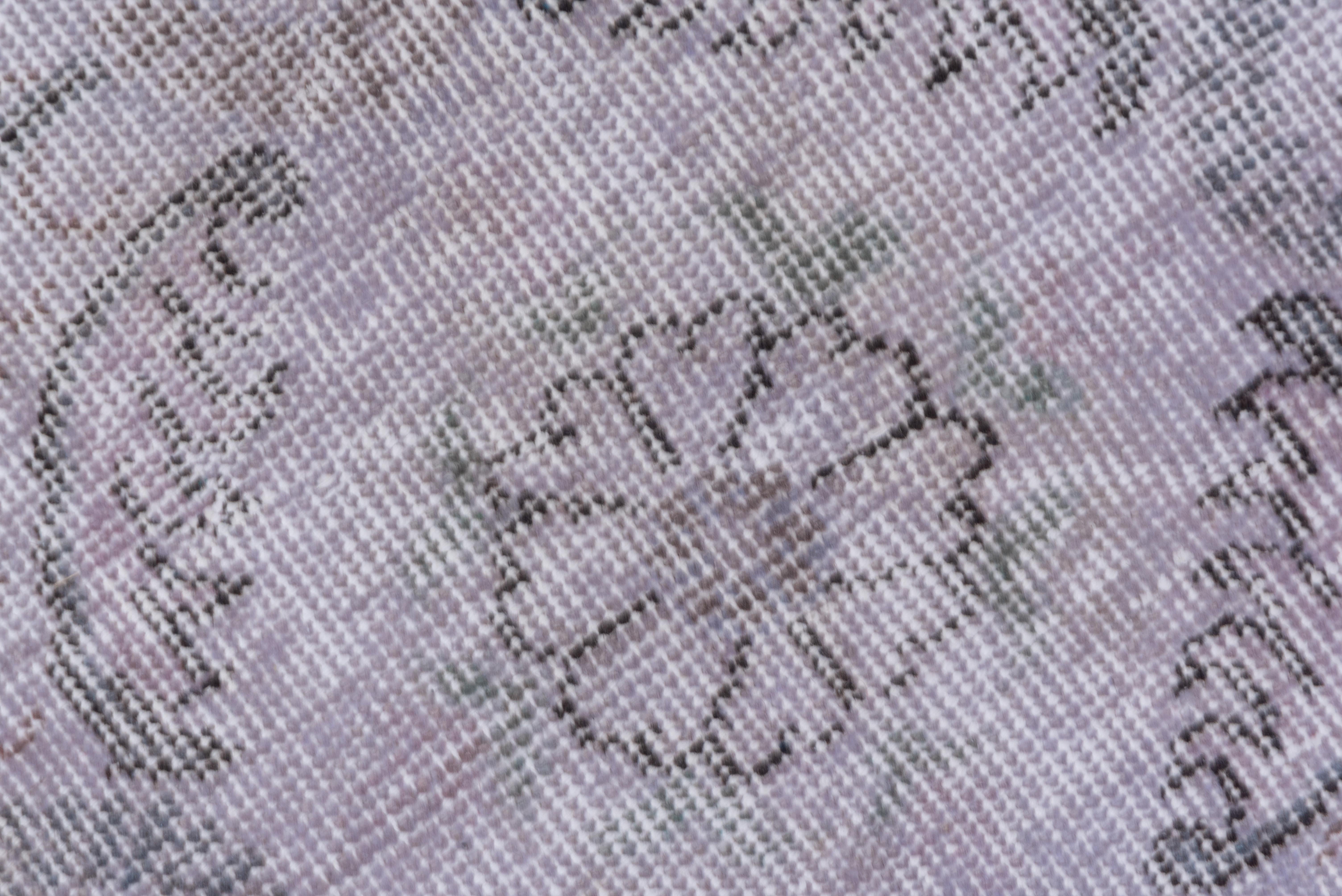 Metà XX secolo Tappeto turco antico in blu ghiaccio avorio in vendita