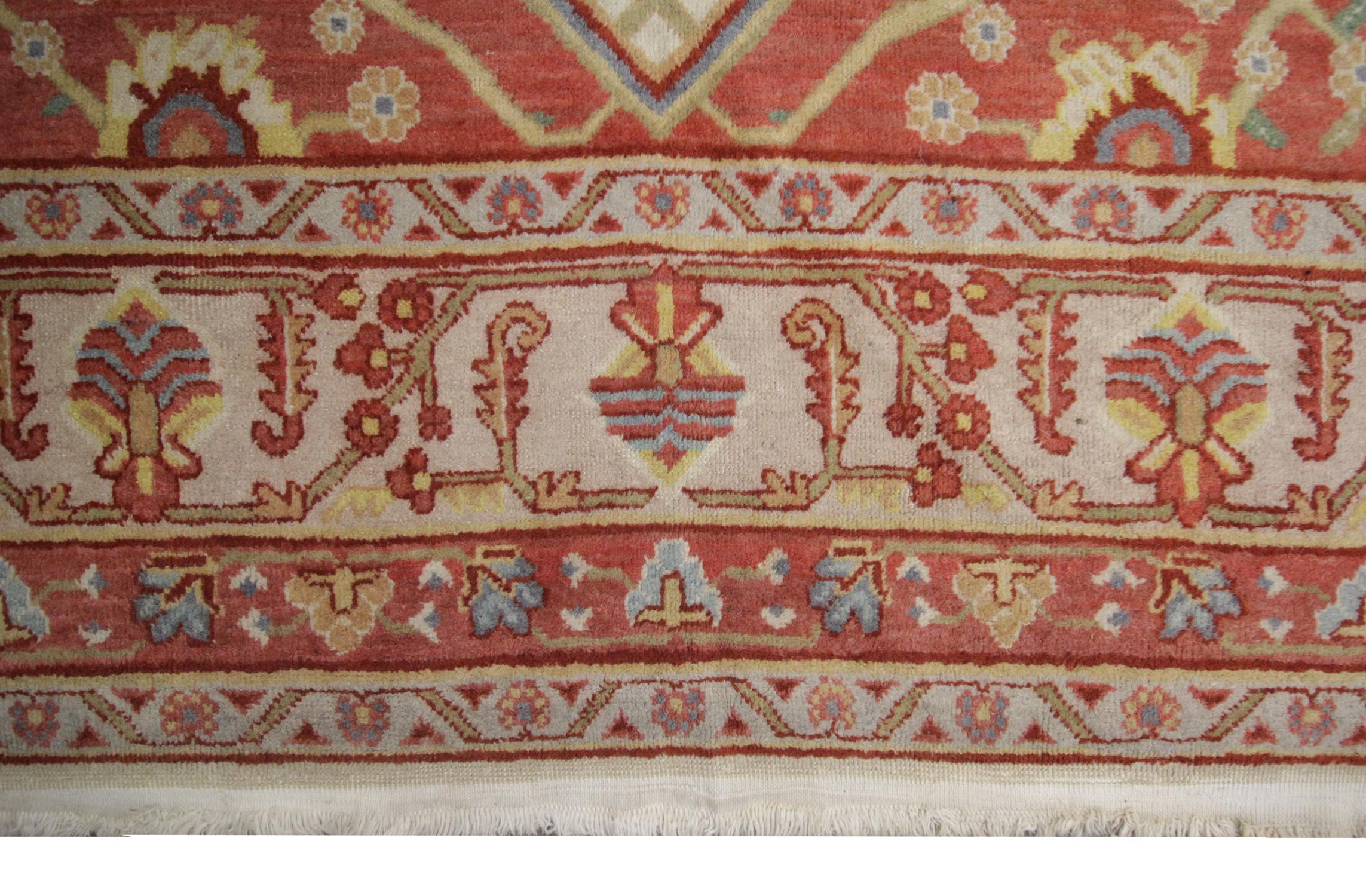 Antiker türkischer Teppich:: Pastell Wolle Rost Handgefertigter Teppich im Zustand „Hervorragend“ im Angebot in Wembley, GB