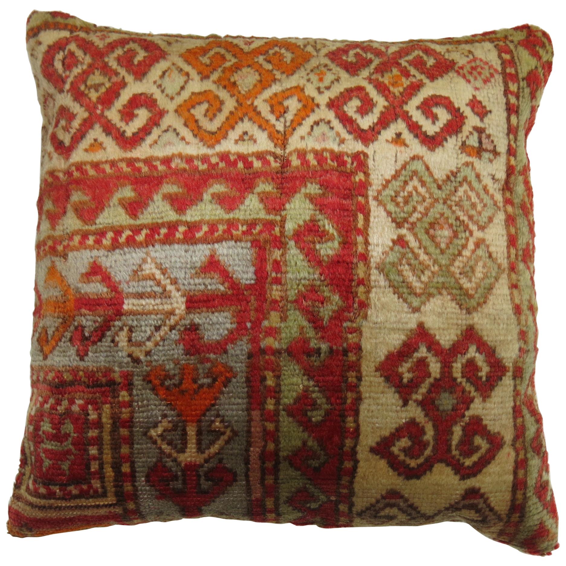 Antique Turkish Rug Pillow
