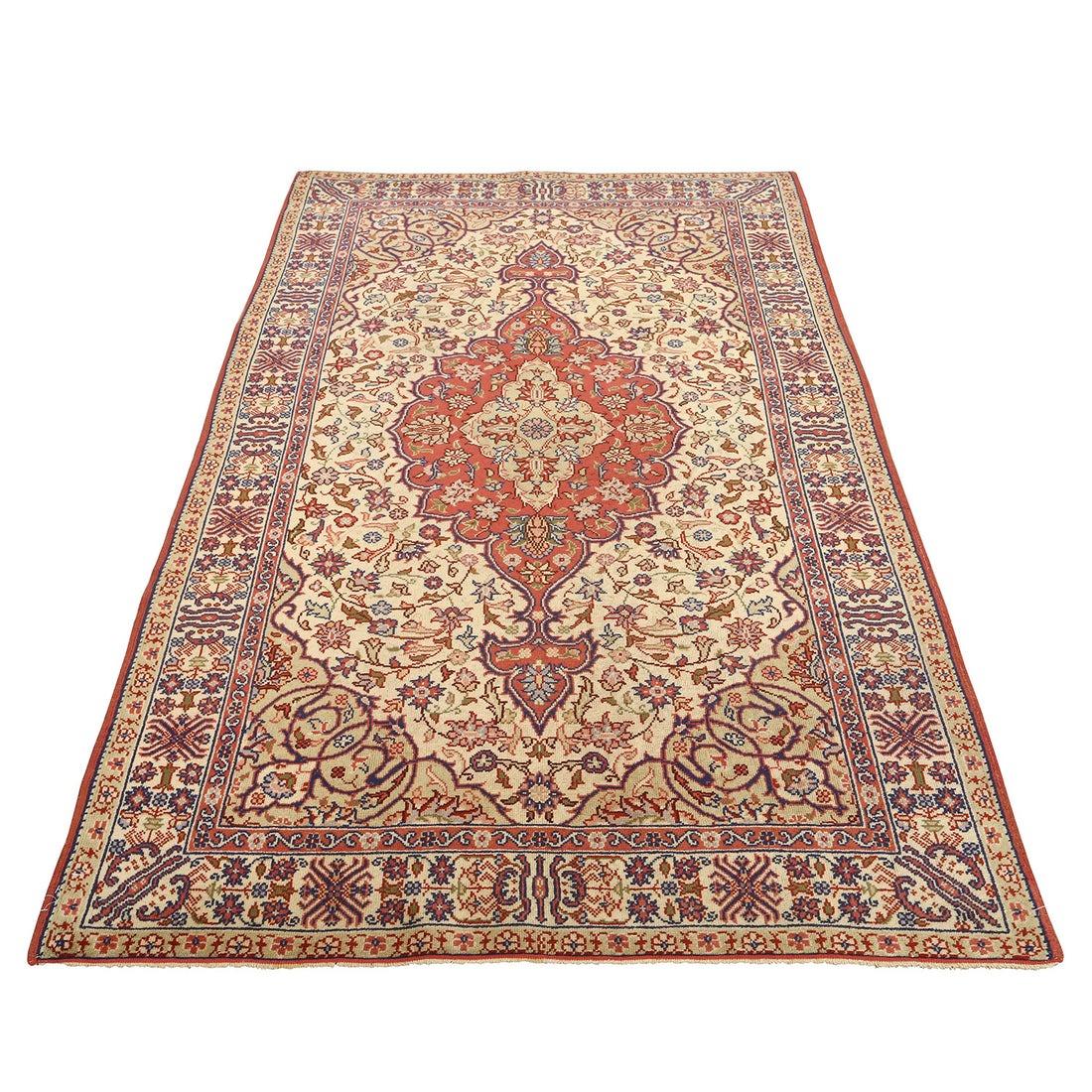 Antique Turkish Rug in Wool and Cotton 6'7x4'1

Key Details:
Pile: Wool
Foundation: Cotton
Origin: Turkish
Design: Center medallion
Approximate Age: 80 years
Quality (KPI): 300
Condition: Good
Dimension: 6'7x4'1
Inventory Number: 1891

Our rugs ship