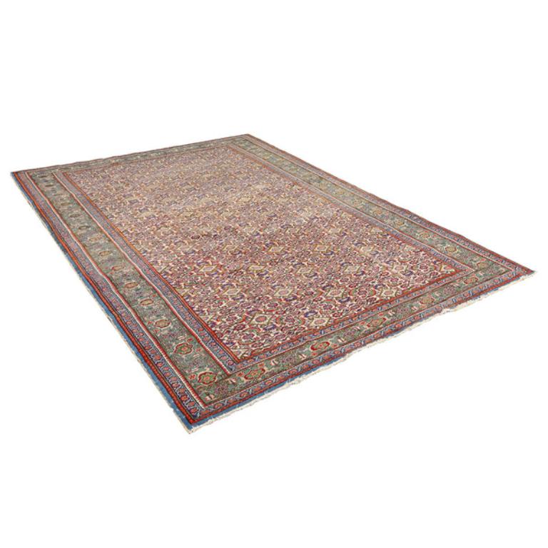 Alfombra Turca Antigua - Tamaño: 9'5x6'7 Turco en venta
