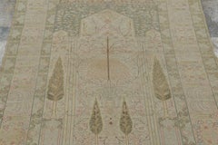 Antique Turkish Rug Stylized Tree of Life Design & Cyprus Trees - Rug & Kilim