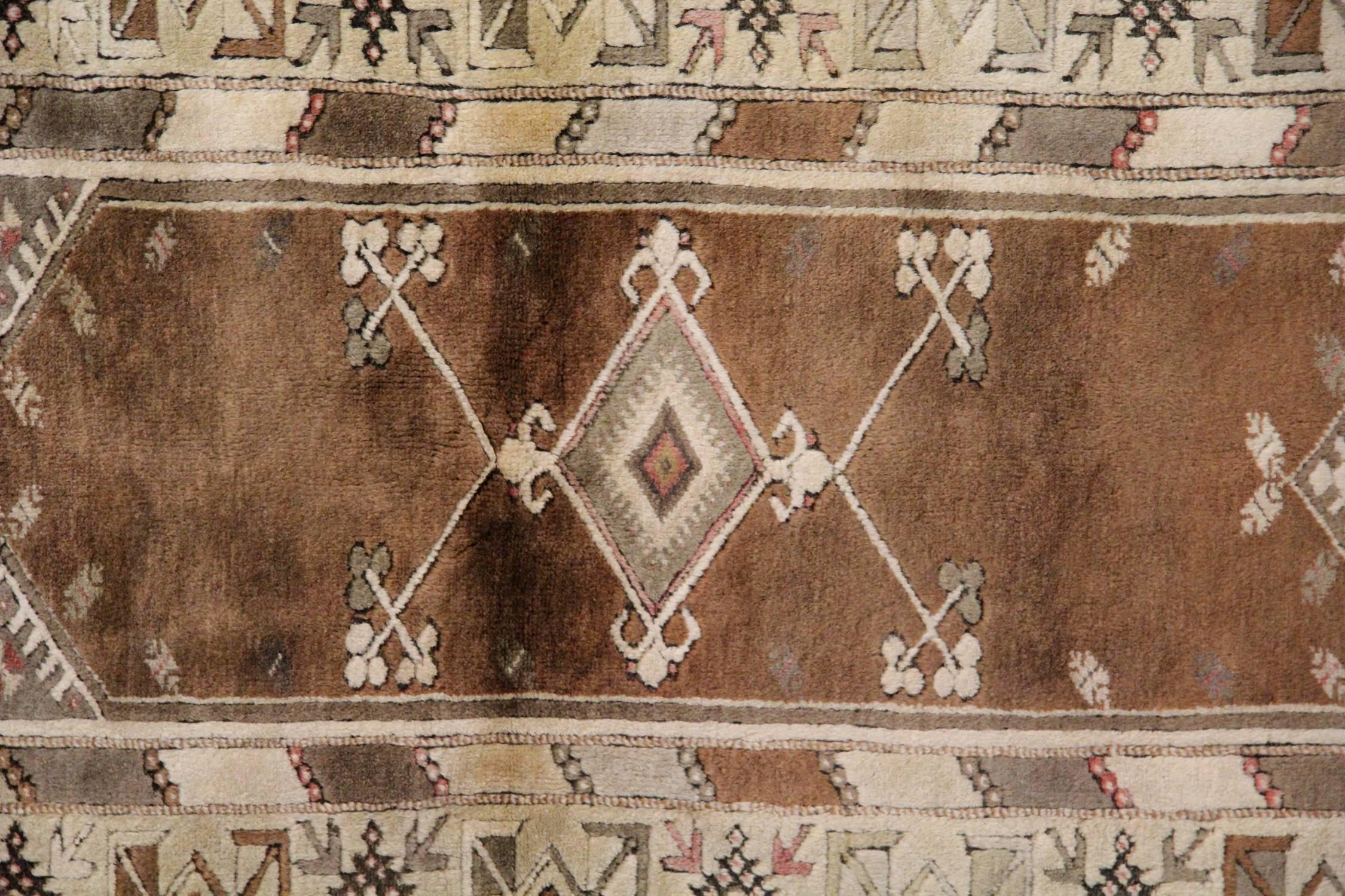 brown turkish rug