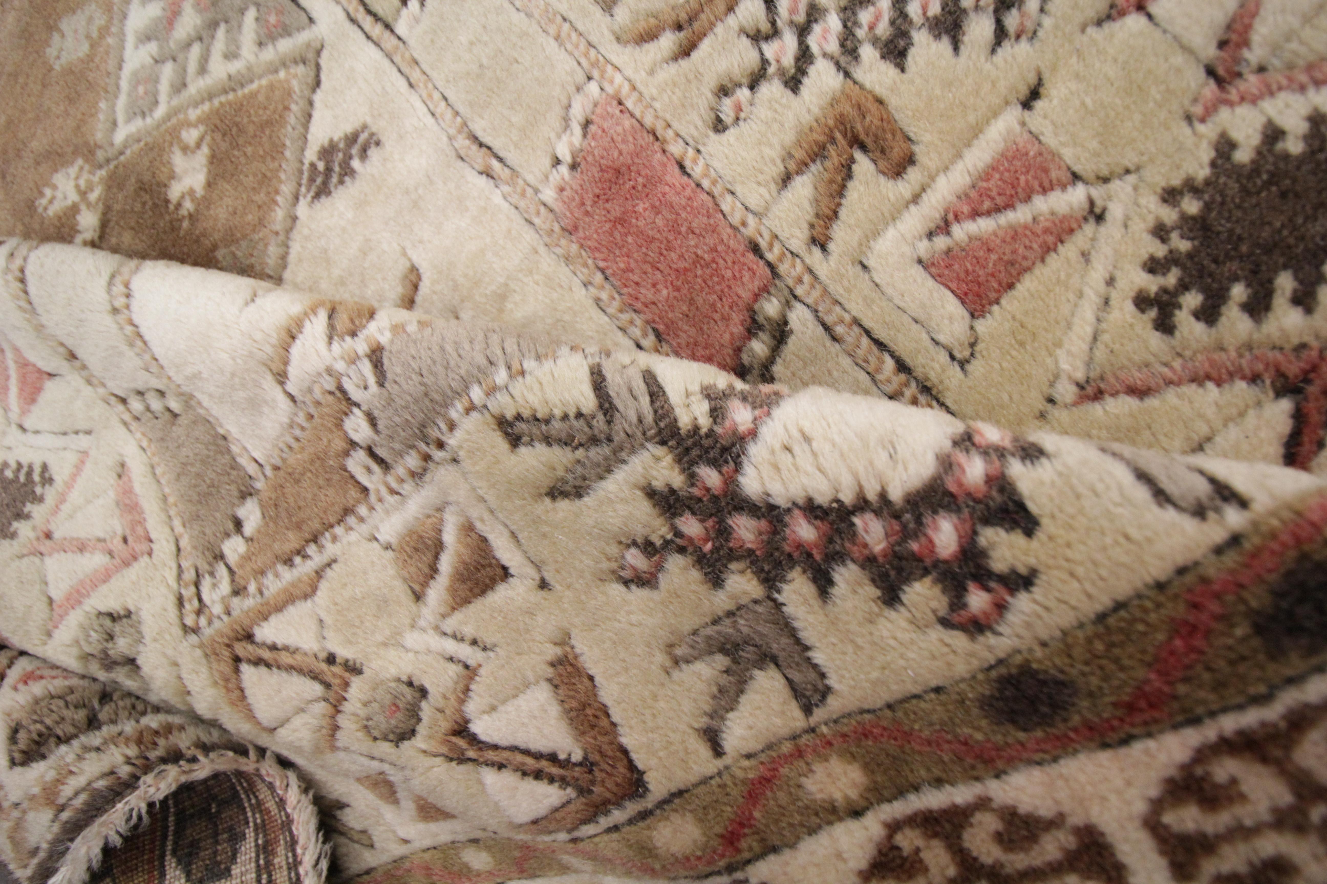 Tribal Antique Turkish Rugs, Vintage Rug Milas, Brown Rug, Handmade Carpet  For Sale