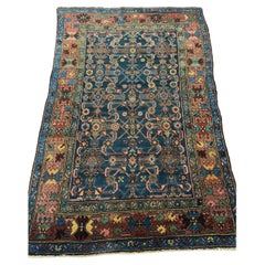 Antique Turkish Sampler or "Wagireh" Rug Nicely Scaled Water Garden Design
