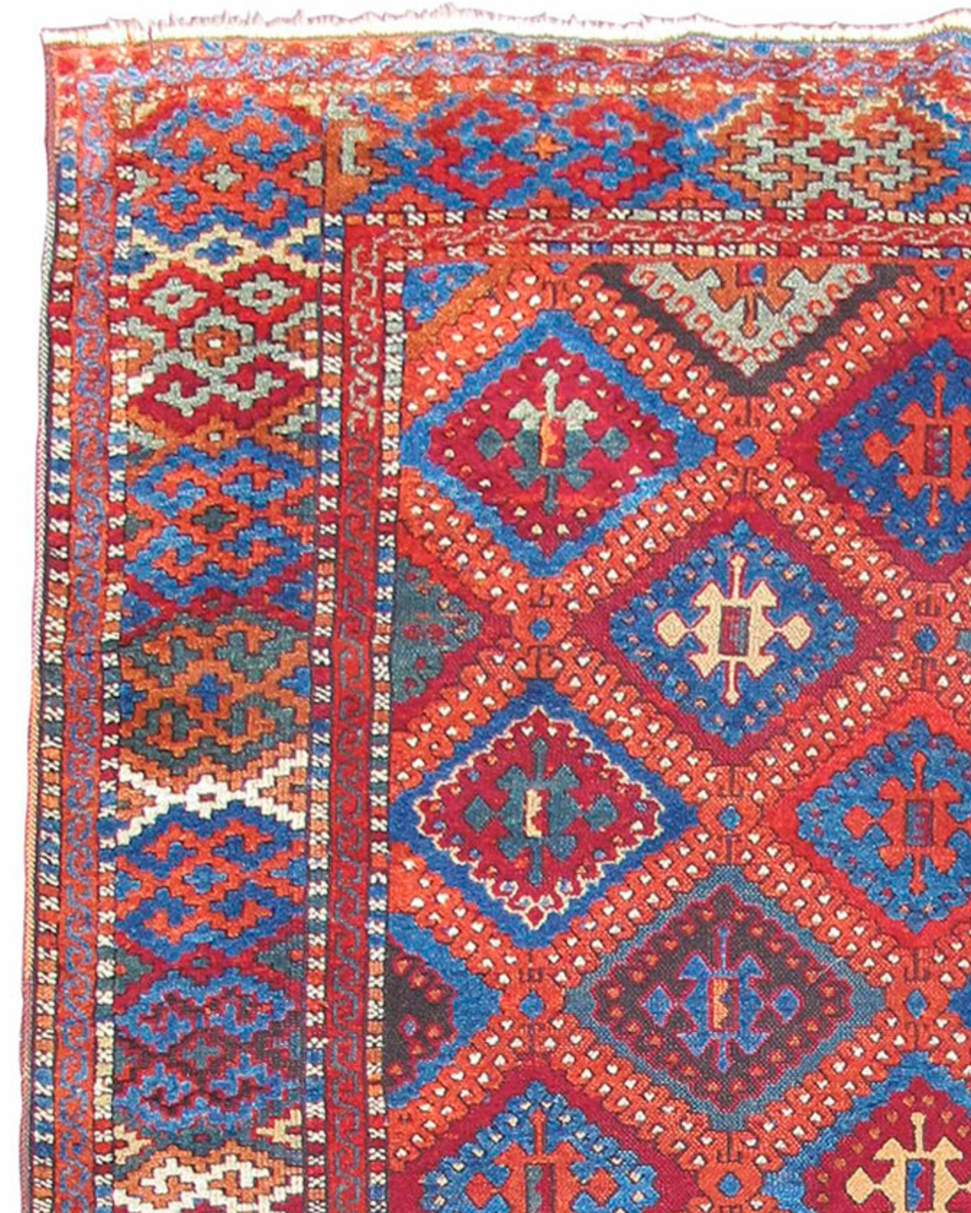 Antique Turkish Sarkisla Kurdish Rug, Late 19th Century In Excellent Condition For Sale In San Francisco, CA