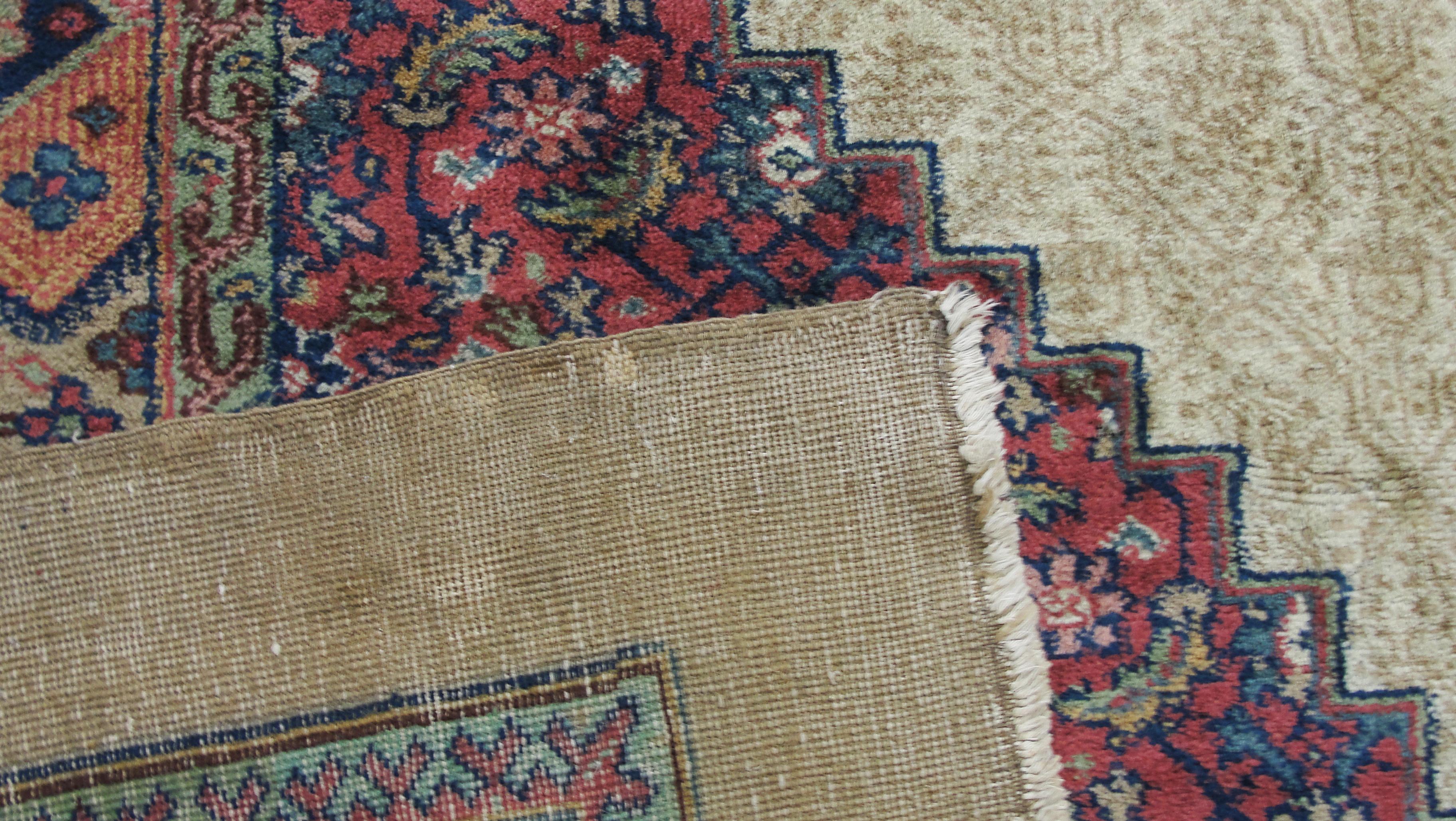 Art Deco Antique Turkish Serab Design Carpet For Sale