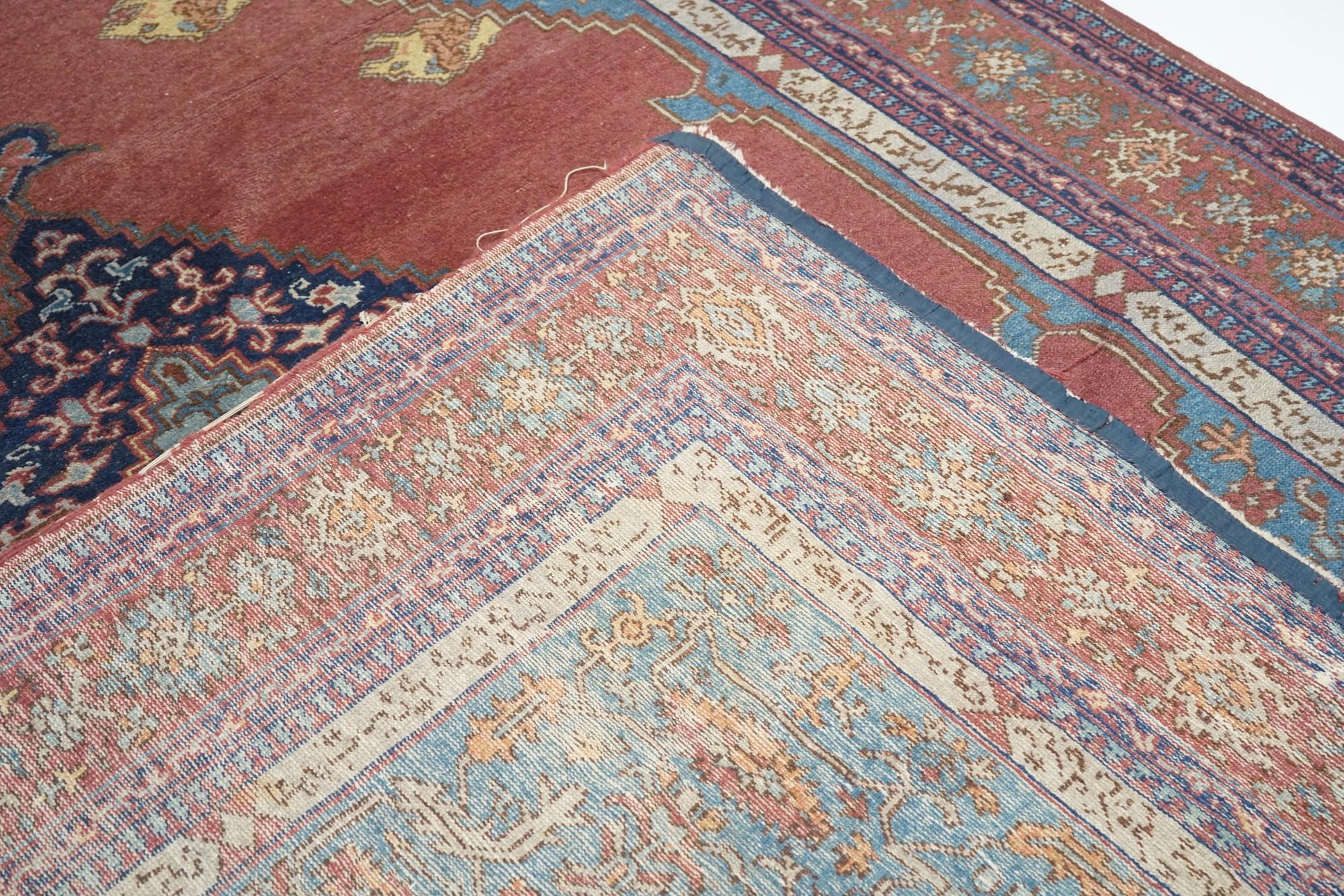 Antiker türkischer Teppich (Serapi/Bakshayesh Design) 7'0