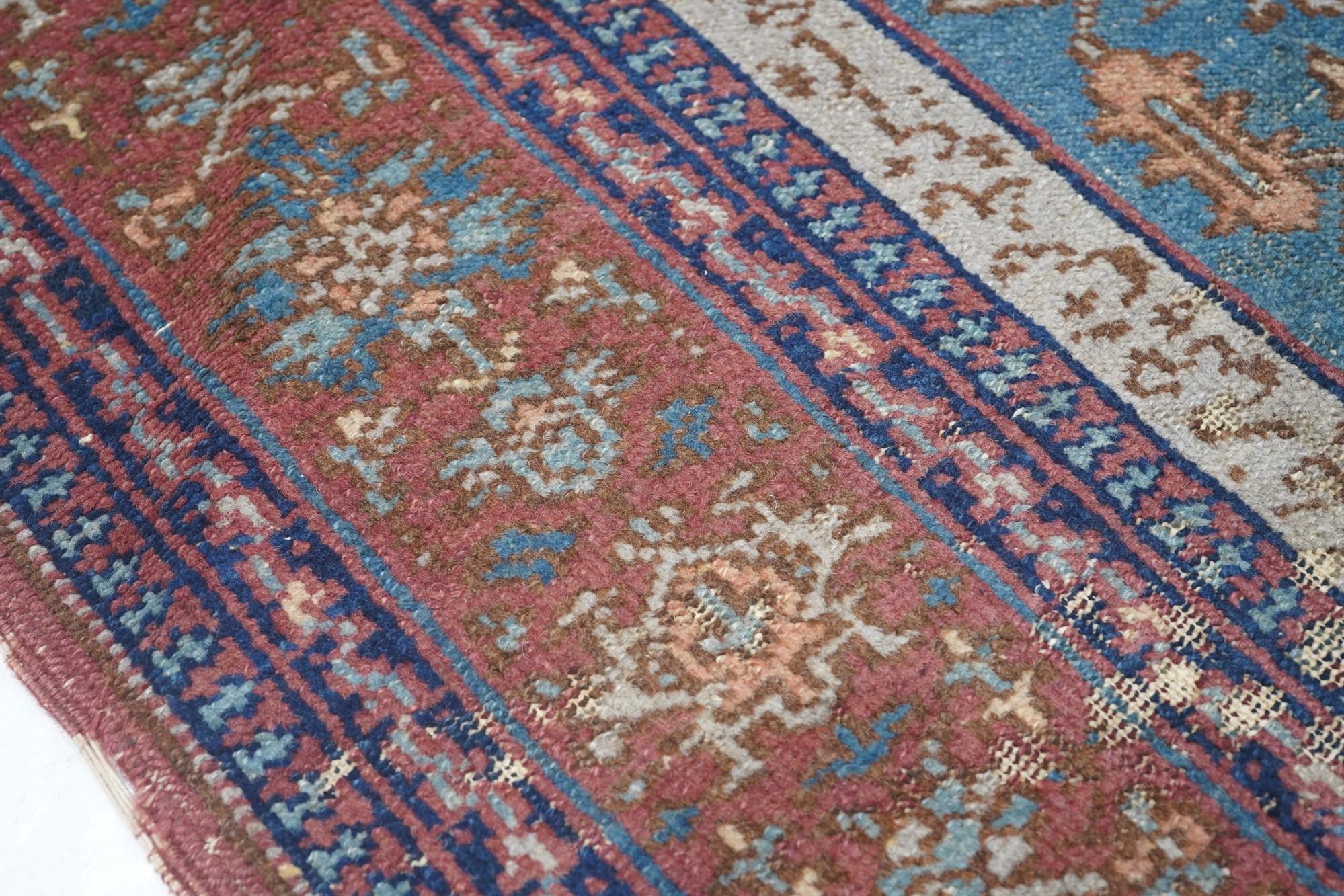 Antiker türkischer Teppich (Serapi/Bakshayesh Design) 7'0
