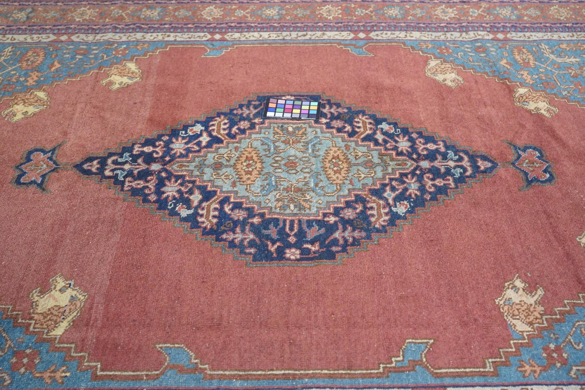Antiker türkischer Teppich (Serapi/Bakshayesh Design) 7'0