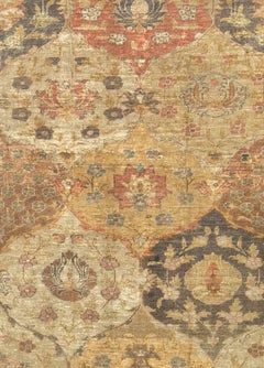 Antique Turkish Silk Hereke Rug