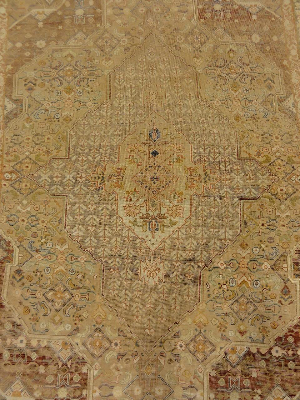 Antico tappeto turco in seta Kaysari In condizioni buone in vendita a Santa Barbara, CA