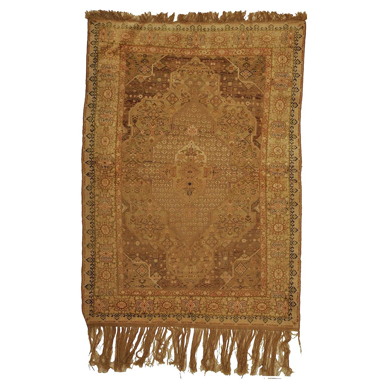 Antico tappeto turco in seta Kaysari