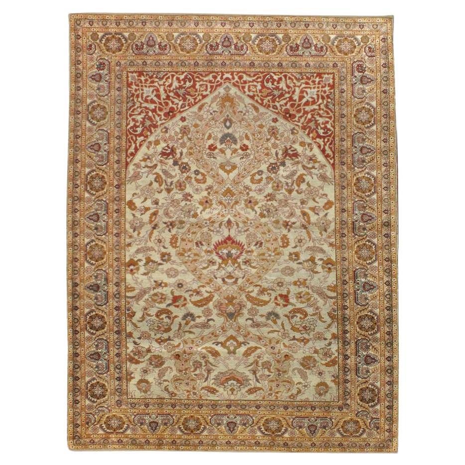 Antiker türkischer Kayseri-Teppich aus Seide