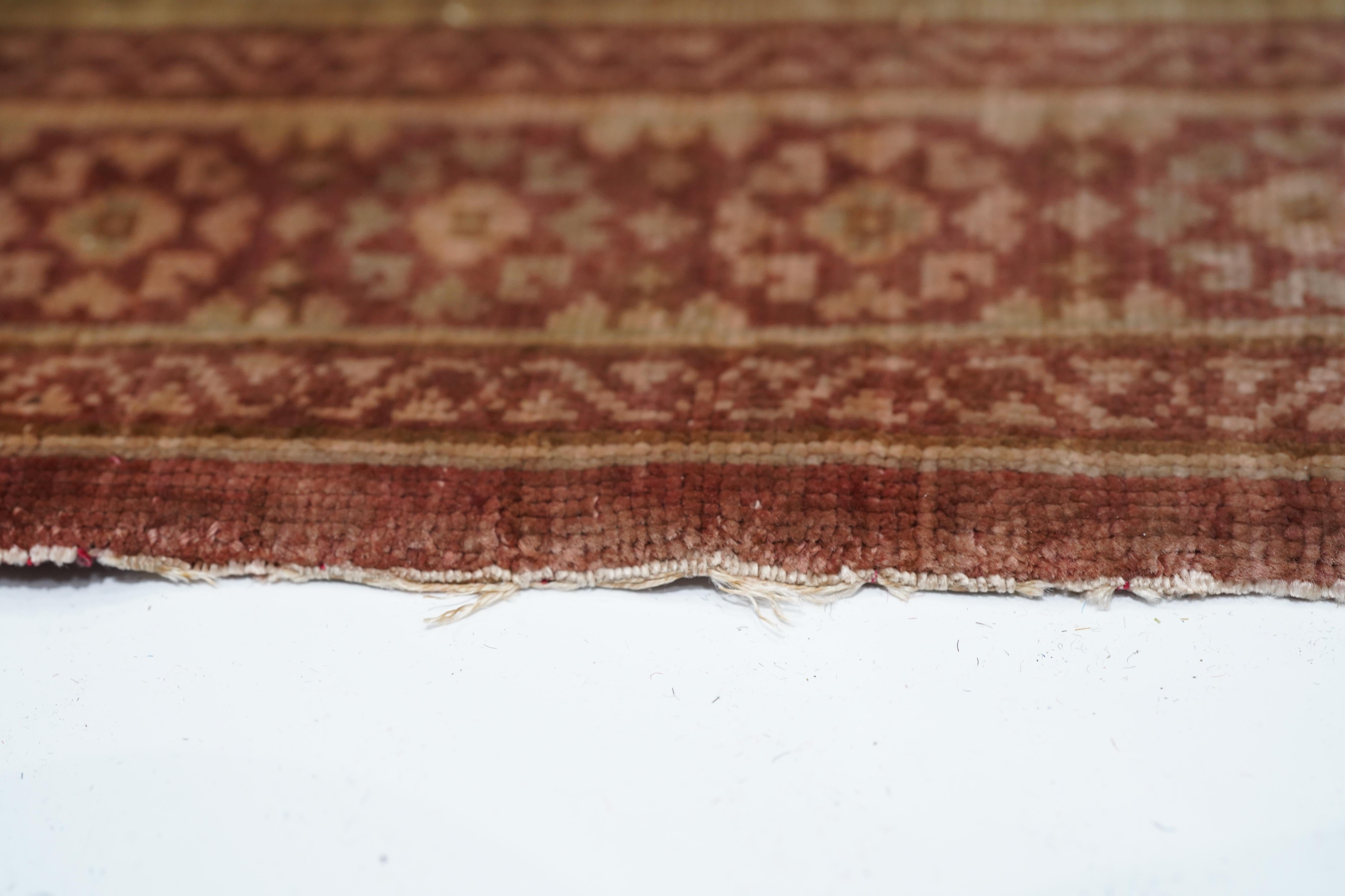 Hand-Knotted Antique Turkish Silk Signed Hereke  Rug 4'3'' x 6'8'' For Sale