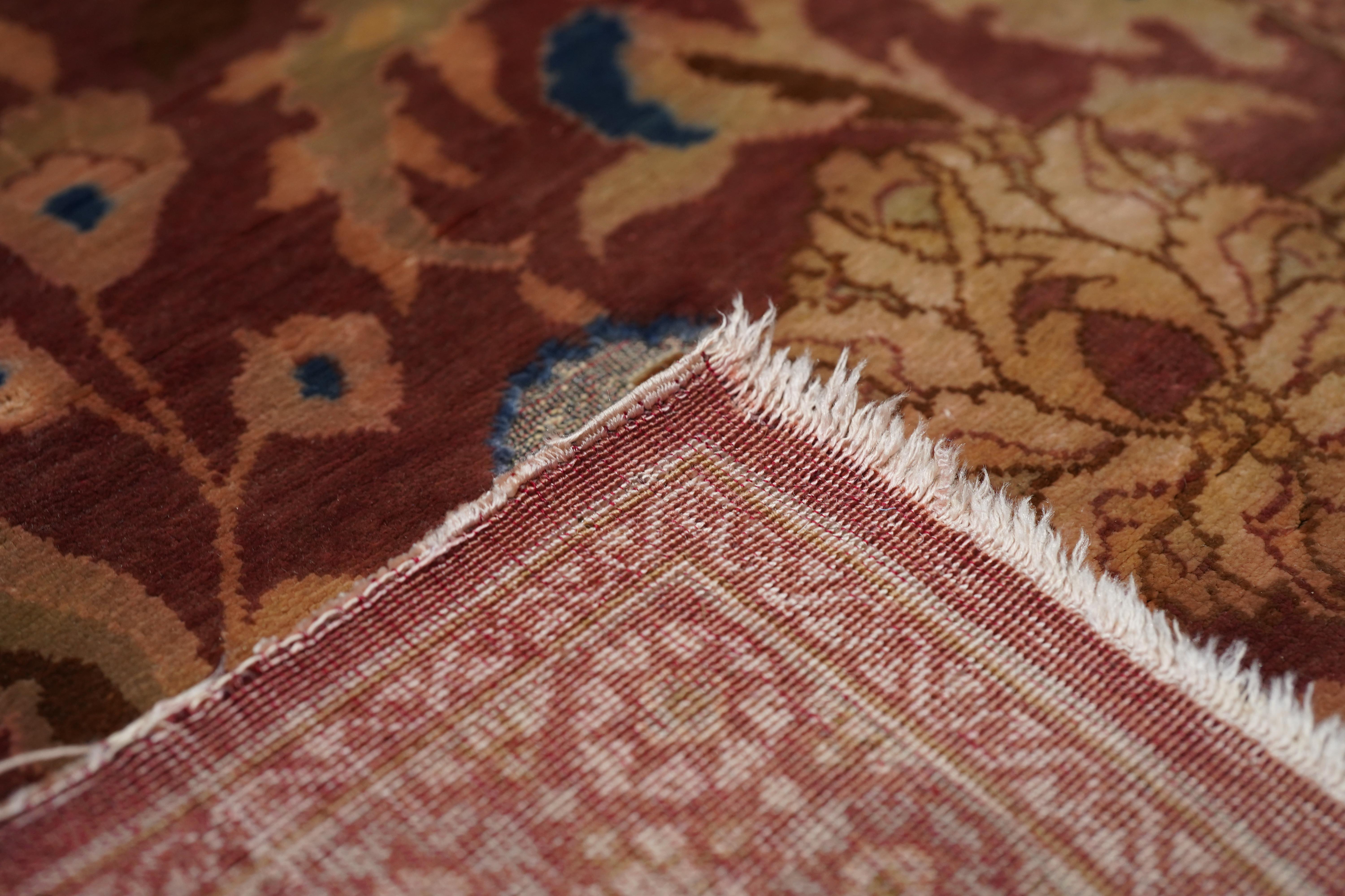 Antique Turkish Silk Signed Hereke  Rug 4'3'' x 6'8'' For Sale 1
