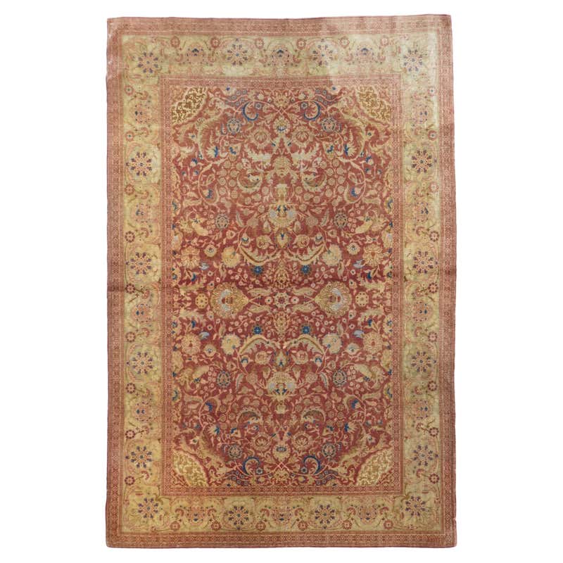 Signed All-Silk Turkish Hereke 'Flowers of the Seven Mountains' For ...