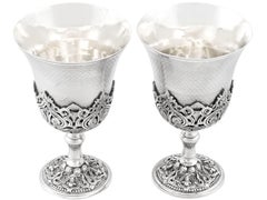 Antique Turkish Silver Goblets
