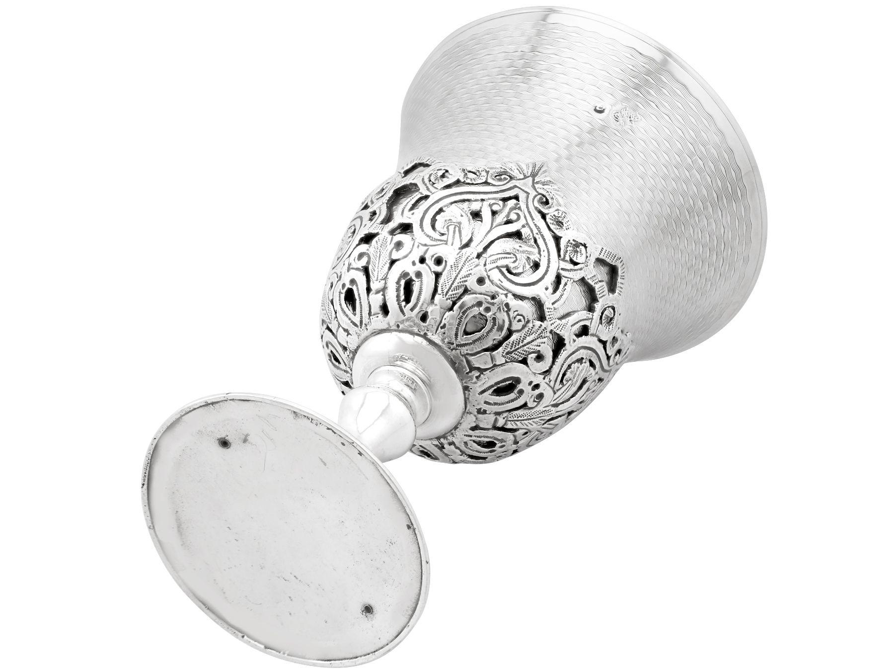Antique Turkish Silver Goblets For Sale 1