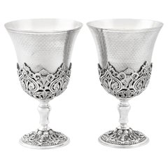 Antique Turkish Silver Goblets