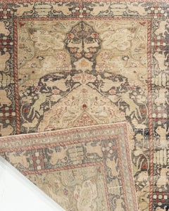 Antique Turkish Sivas Animal Pictorial Rug 4'4 x 6'3