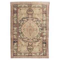 Antique Turkish Sivas Animal Pictorial Rug 4'4 x 6'3