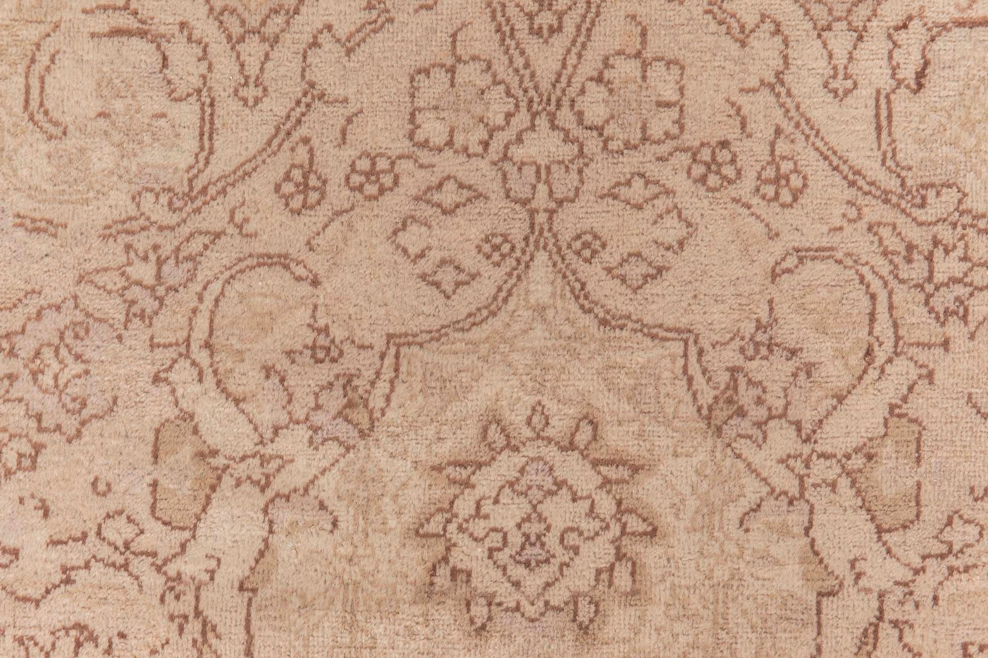 Antique Turkish Sivas botanic handwoven wool carpet
Size: 14'0