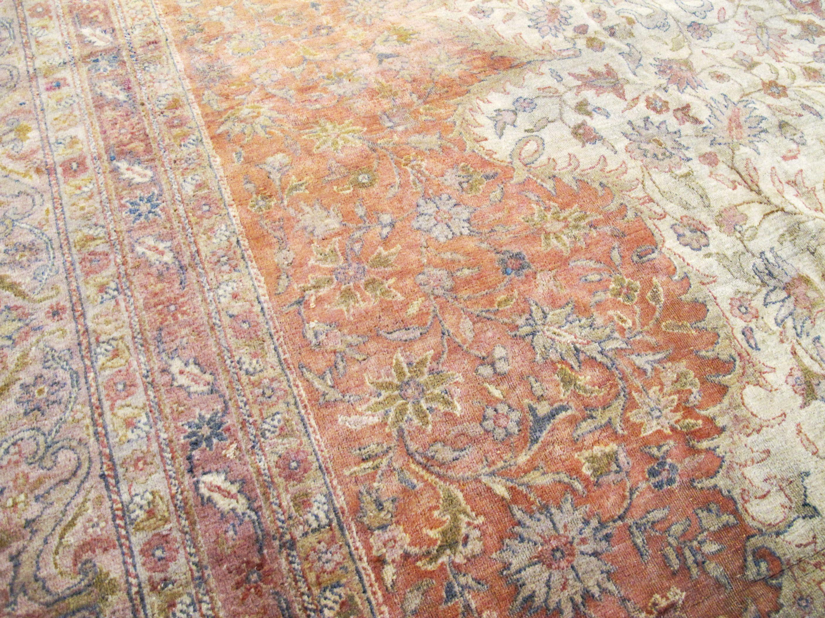 Wool Antique Turkish Sivas Carpet For Sale