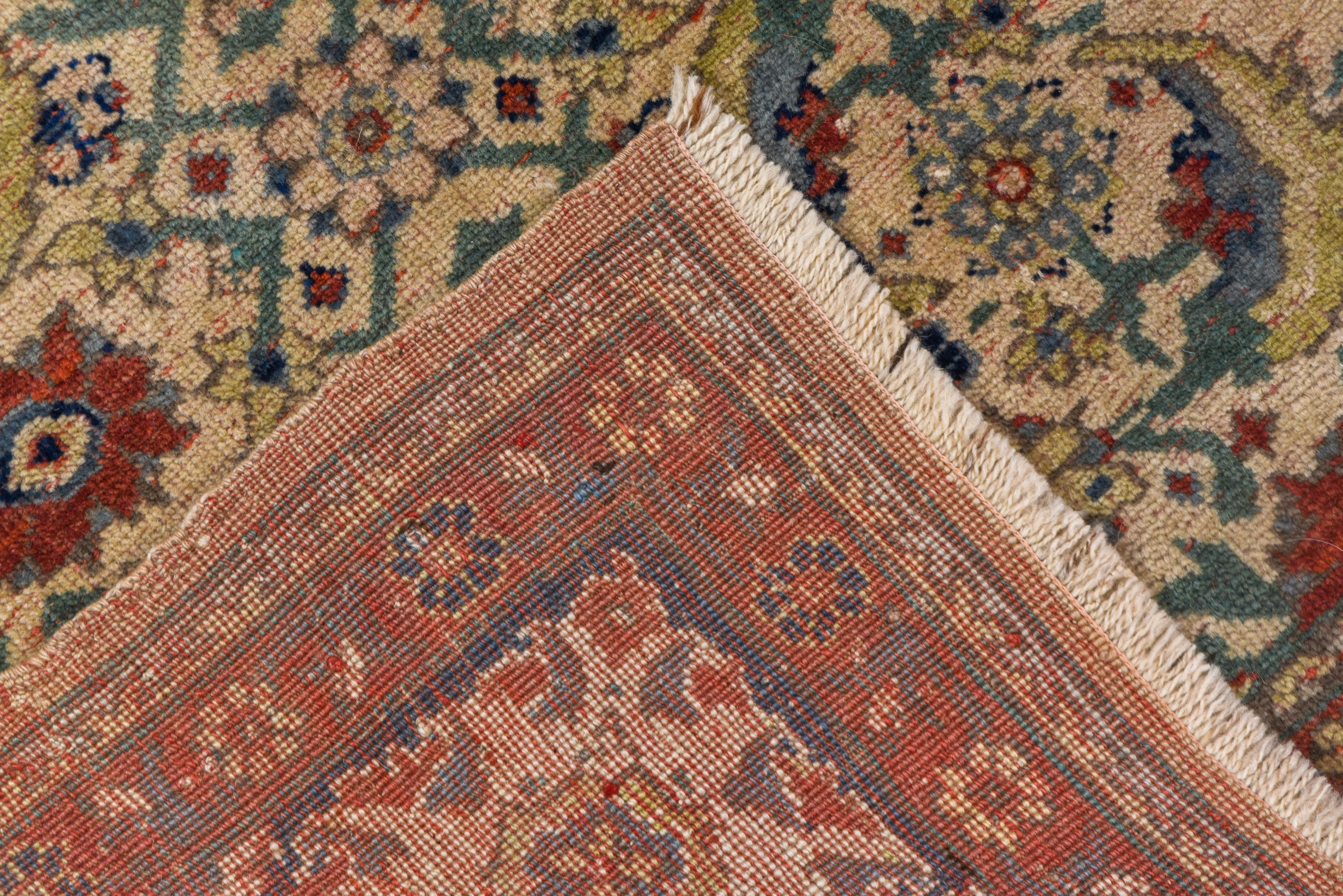 Tabriz Antique Turkish Sivas Carpet, Traditional Palette, Cream Field, Great Colors For Sale