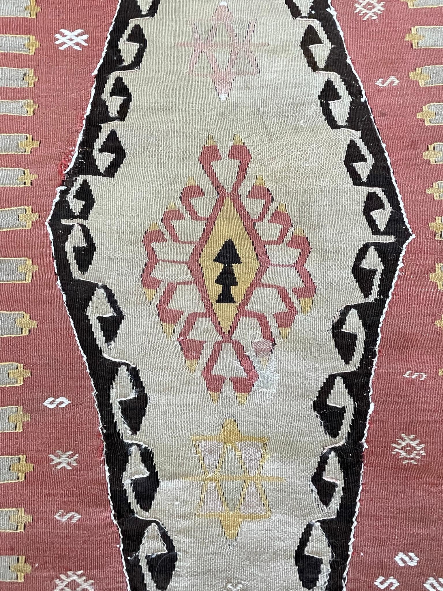 Antique Turkish Sivas Kilm circa 1900 For Sale 2