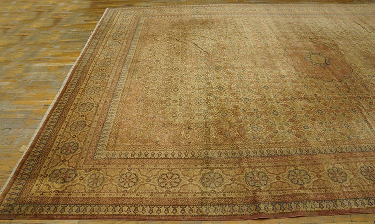 Wool Early 20th Century Turkish Sivas Carpet ( 11' x 15'2
