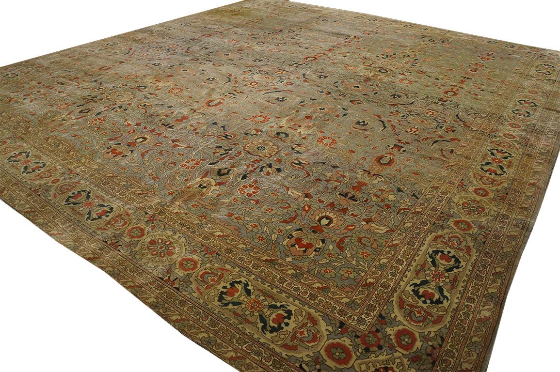 Wool Early 20th Century Turkish Sivas Carpet (  13'9